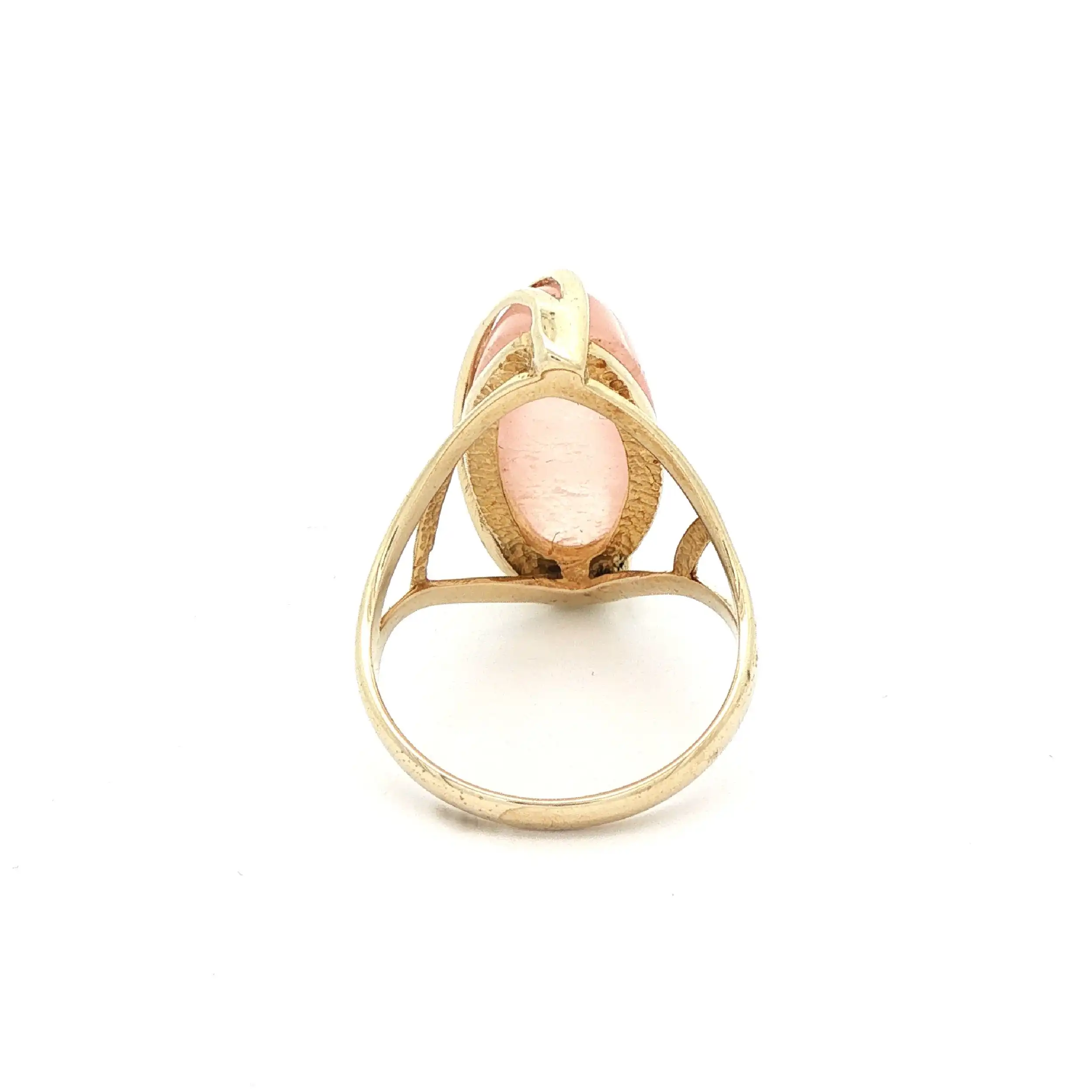 Ring Gelbgold mit pinken Farbstein Ring Gelbgold mit pinken Farbstein