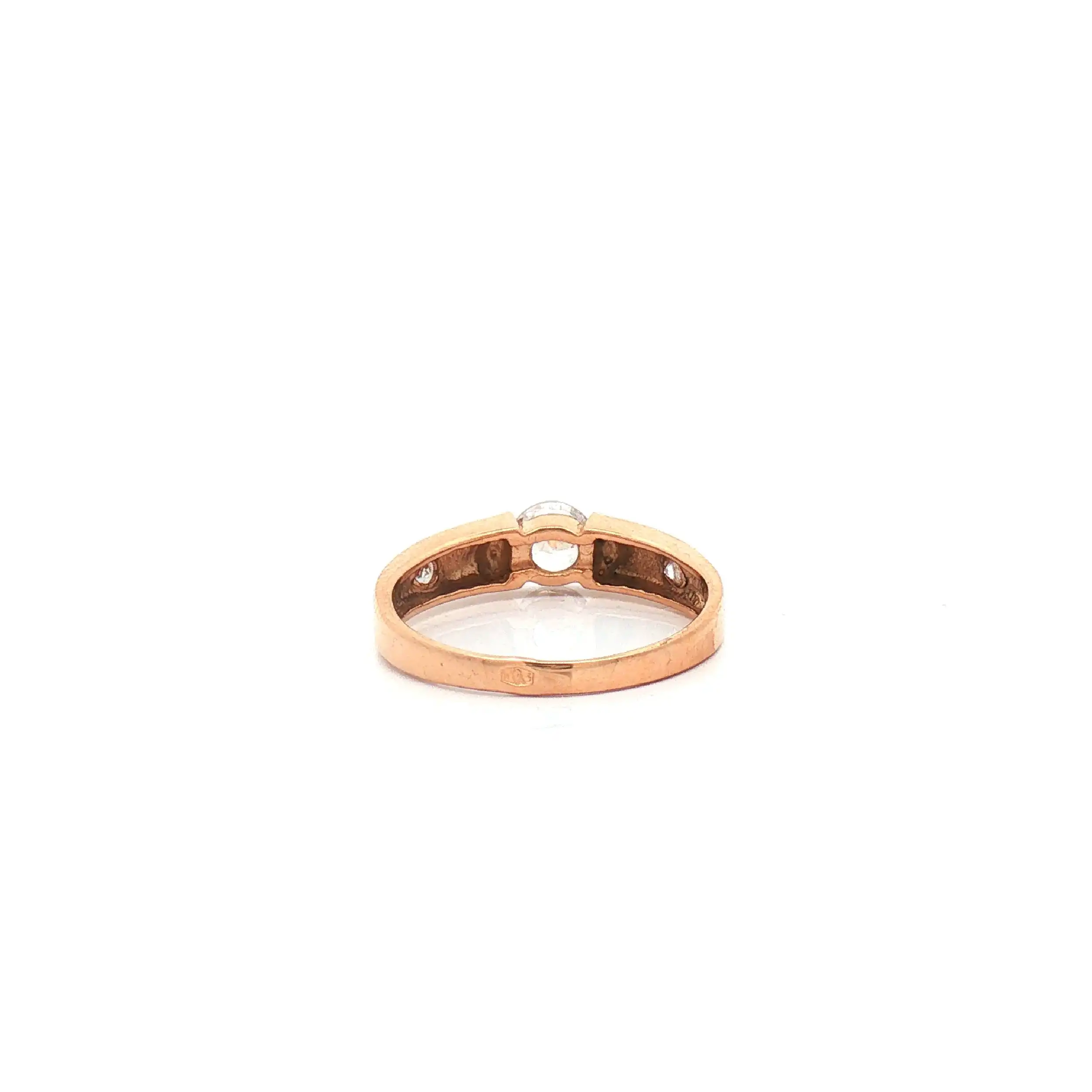 Ring Rotgold mit Zirkonia