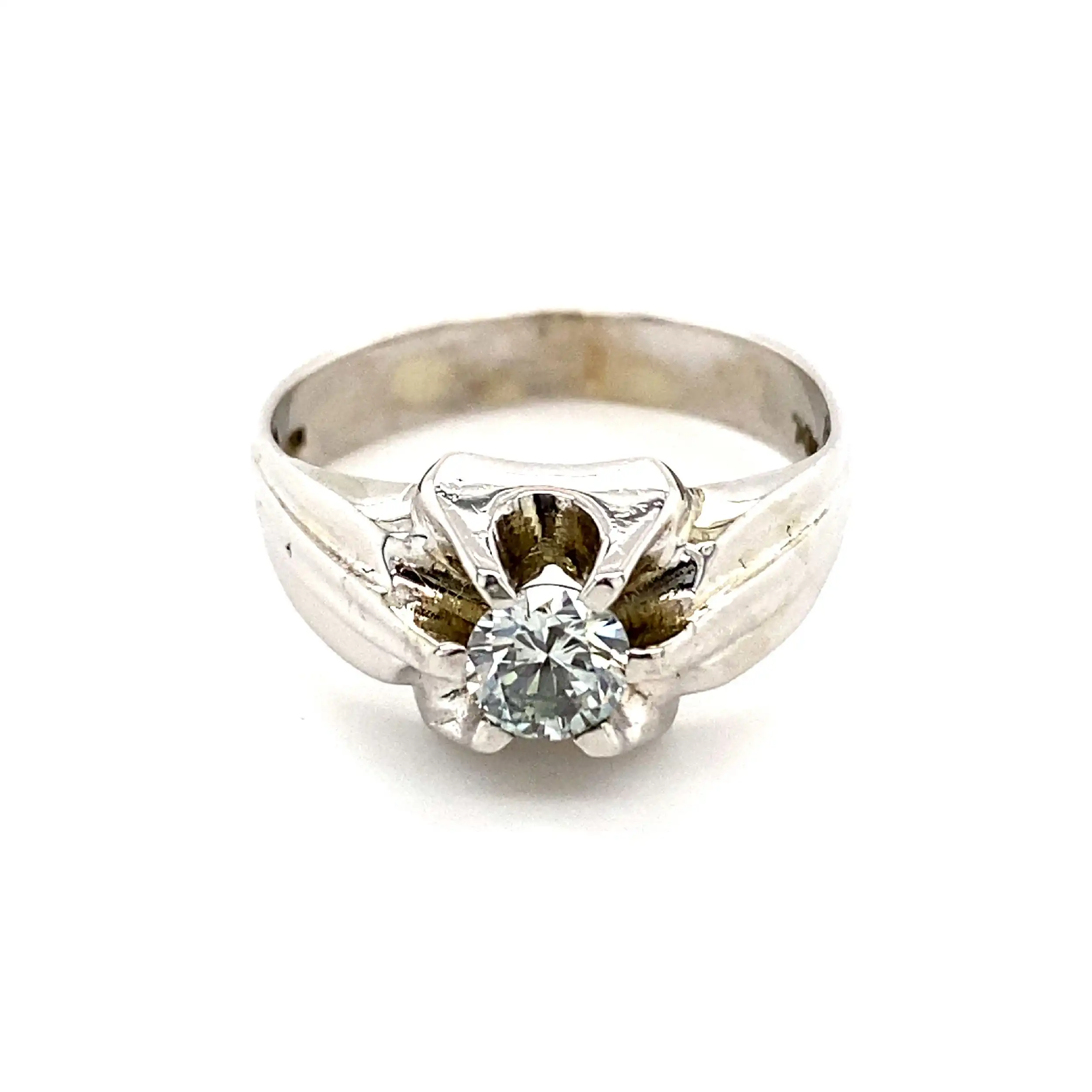 Ring Weißgold mit Brillant Ring Weißgold mit Brillant
