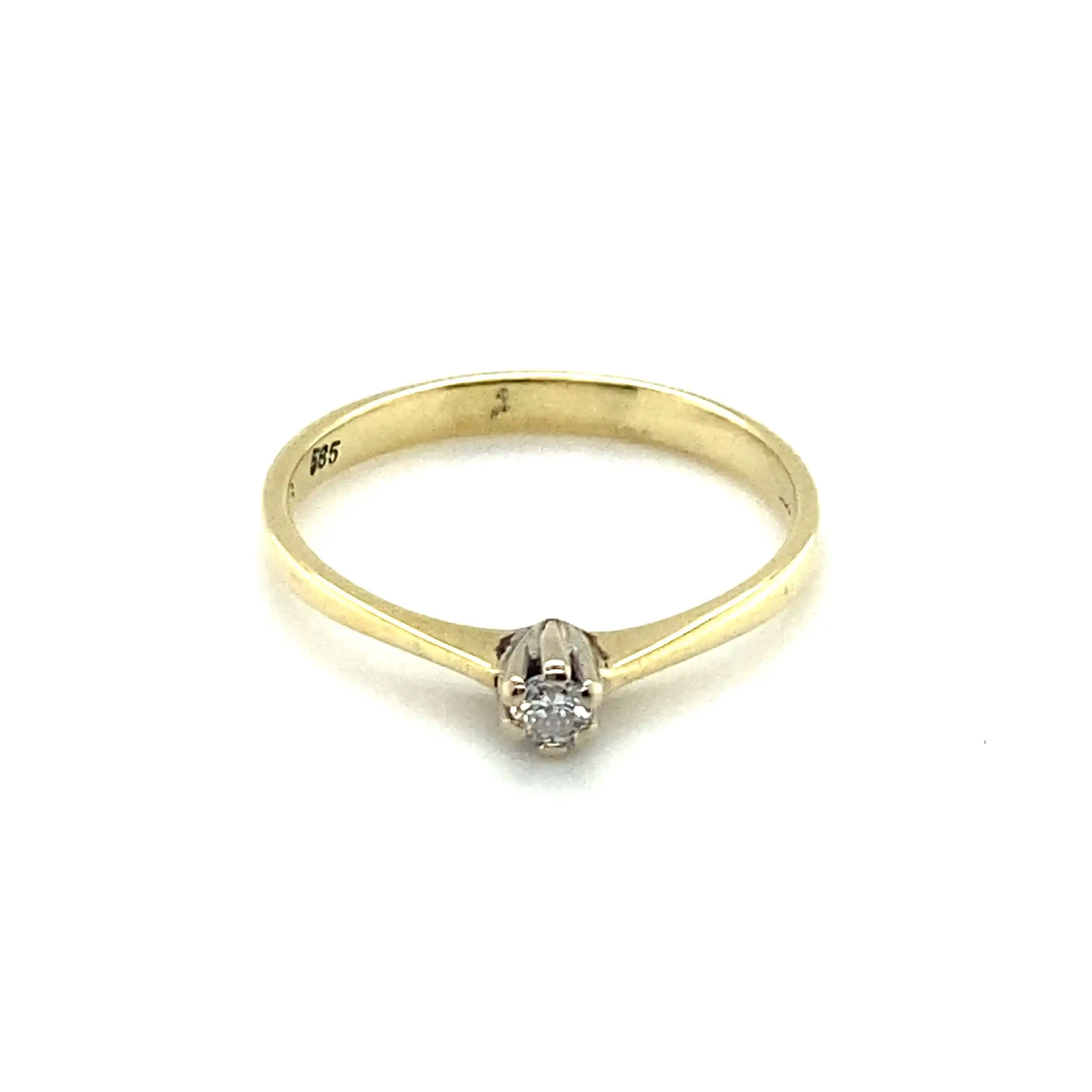 Ring Bicolor mit Brillant Ring Bicolor mit Brillant