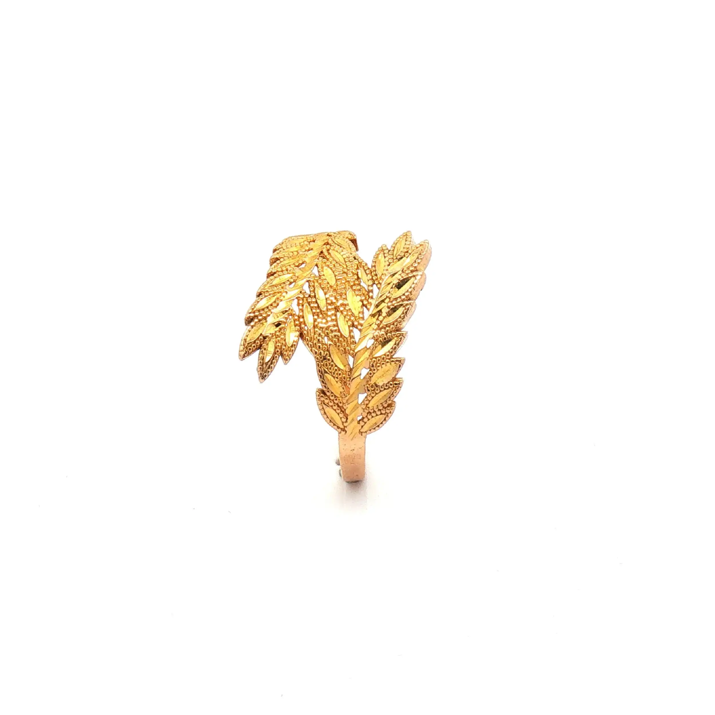 Ring Gelbgold mit Blattmuster Ring Gelbgold mit Blattmuster