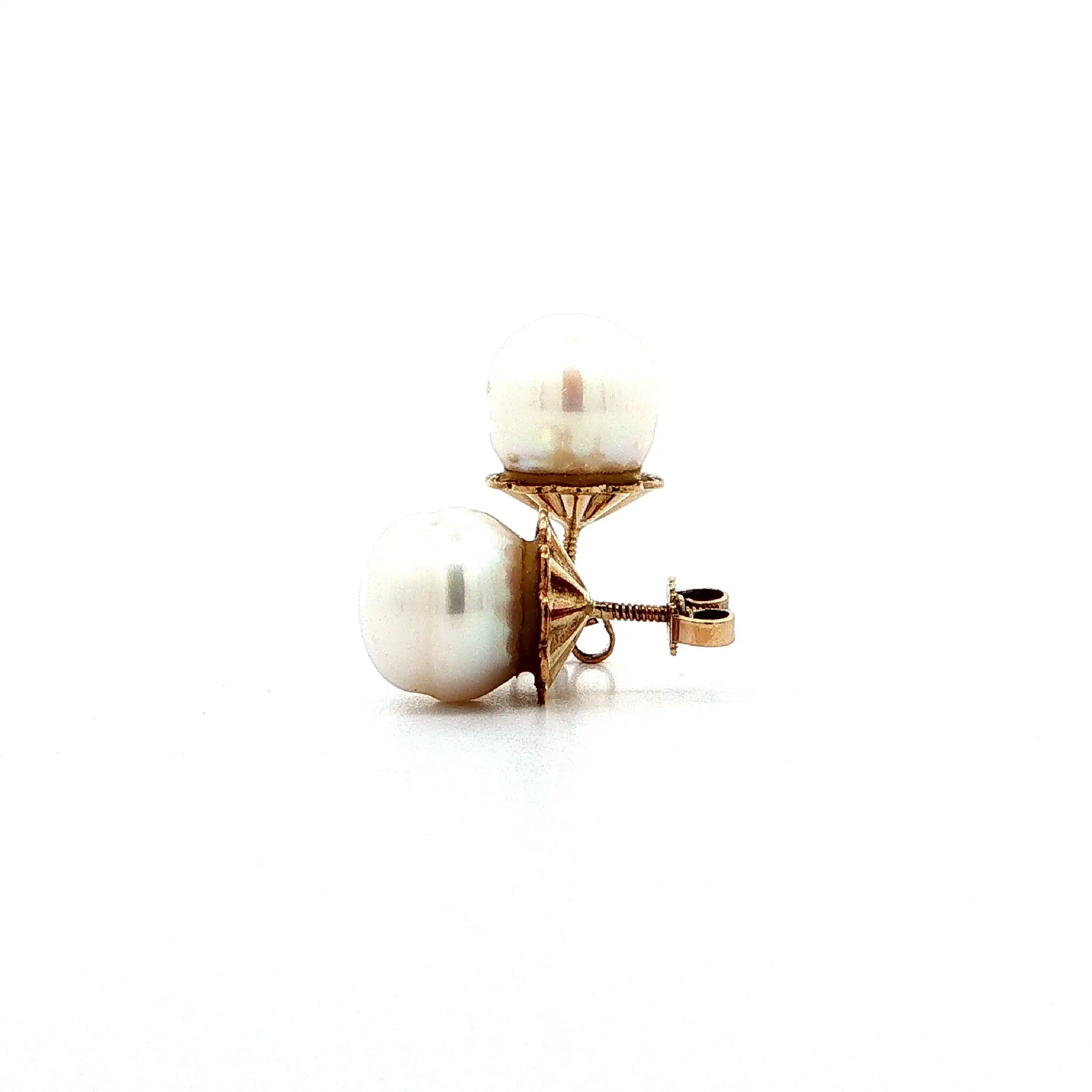 Ohrstecker Gelbgold mit Perle