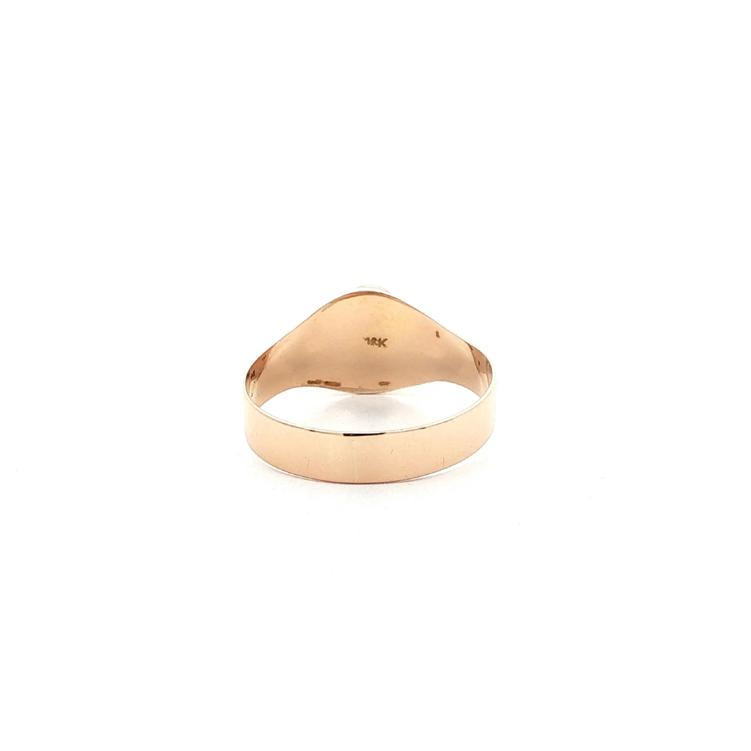 Ring Roségold mit grünem Cabochonstein Ring Roségold mit grünem Cabochonstein