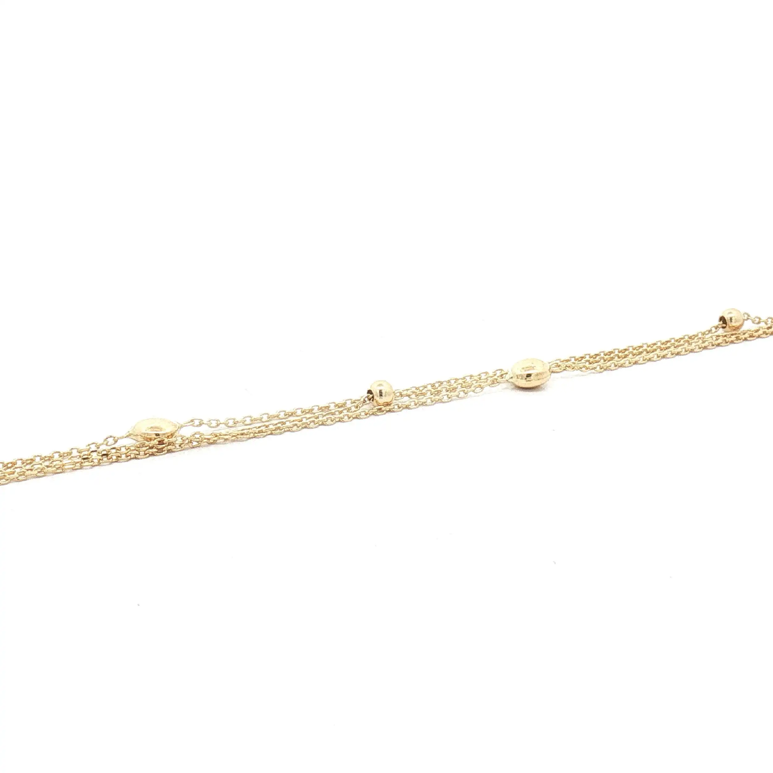 Armband Gelbgold 3-reihig mit Elementen
