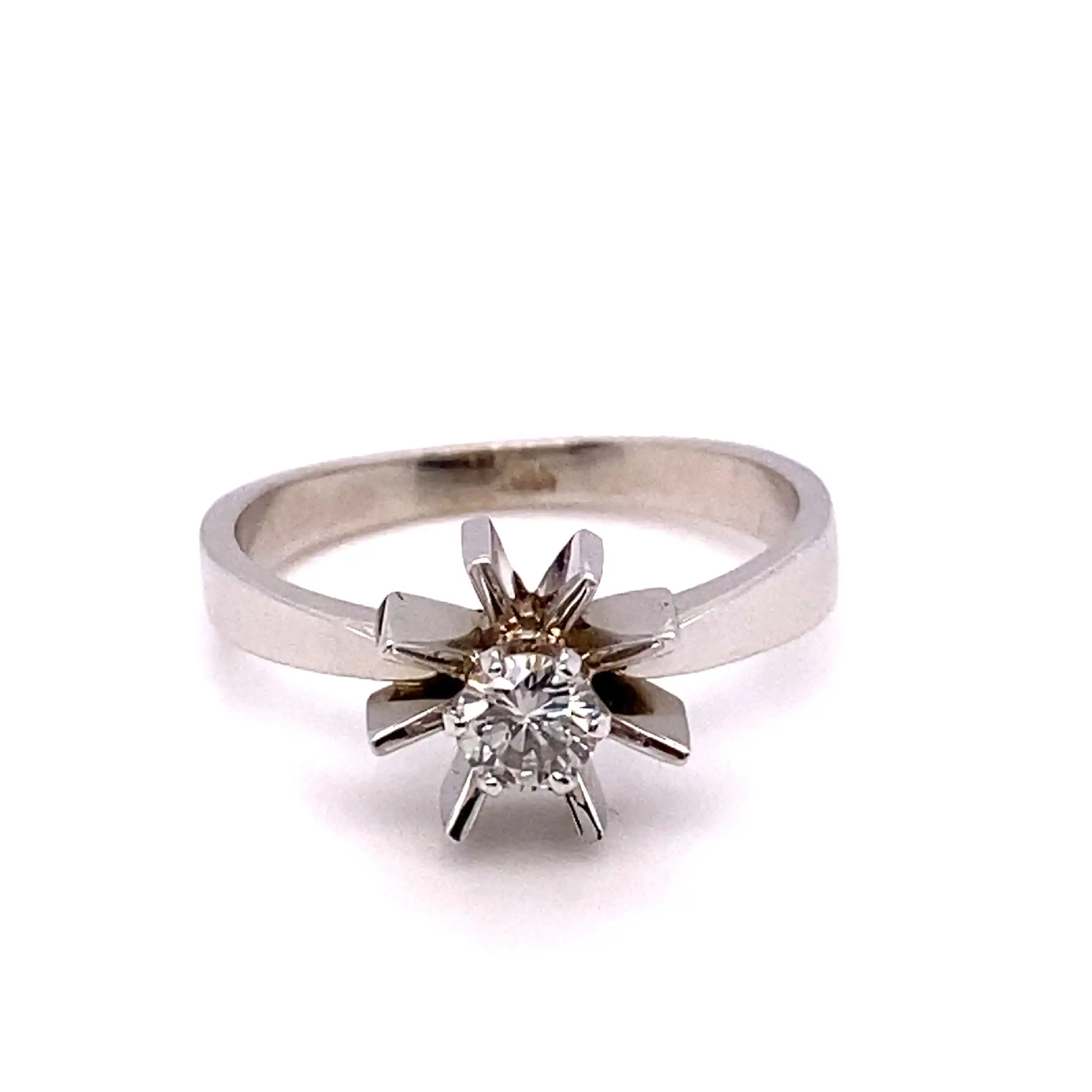 Ring Sonne Weißgold mit Brillant ca. 0,25ct. Ring Sonne Weißgold mit Brillant ca. 0,25ct.