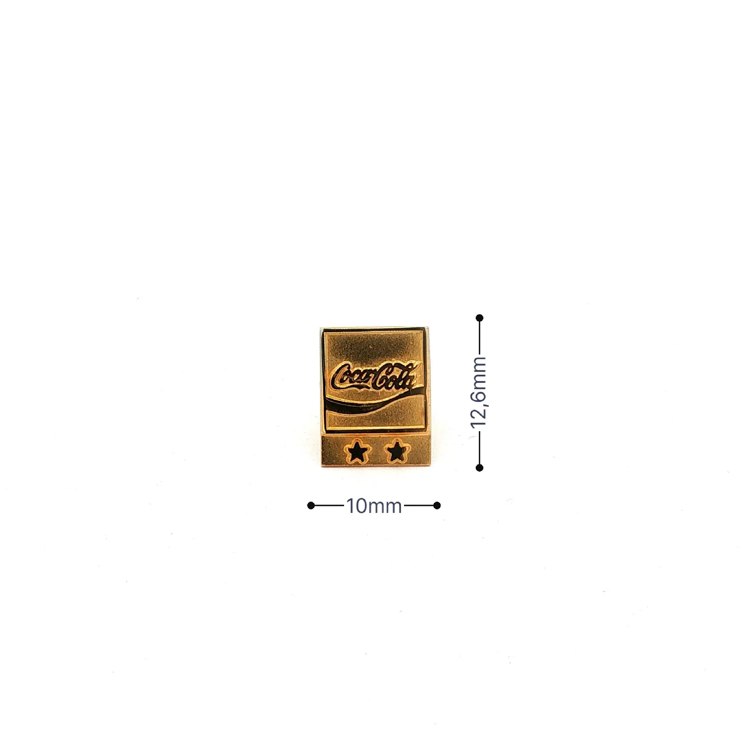 Ansteckpin Gelbgold Coca Cola Ansteckpin Gelbgold Coca Cola