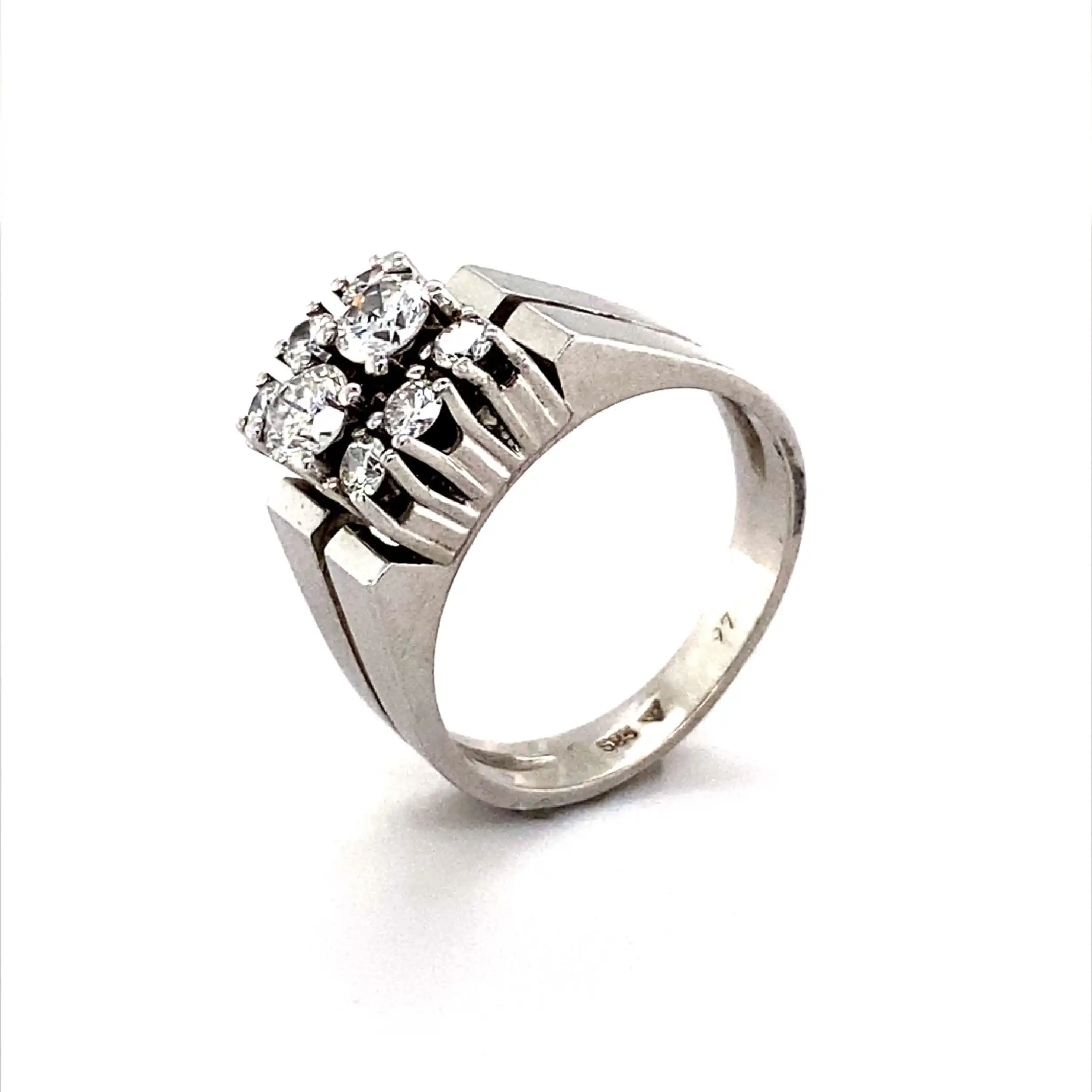 Ring Weißgold mit Brillanten Ring Weißgold mit Brillanten