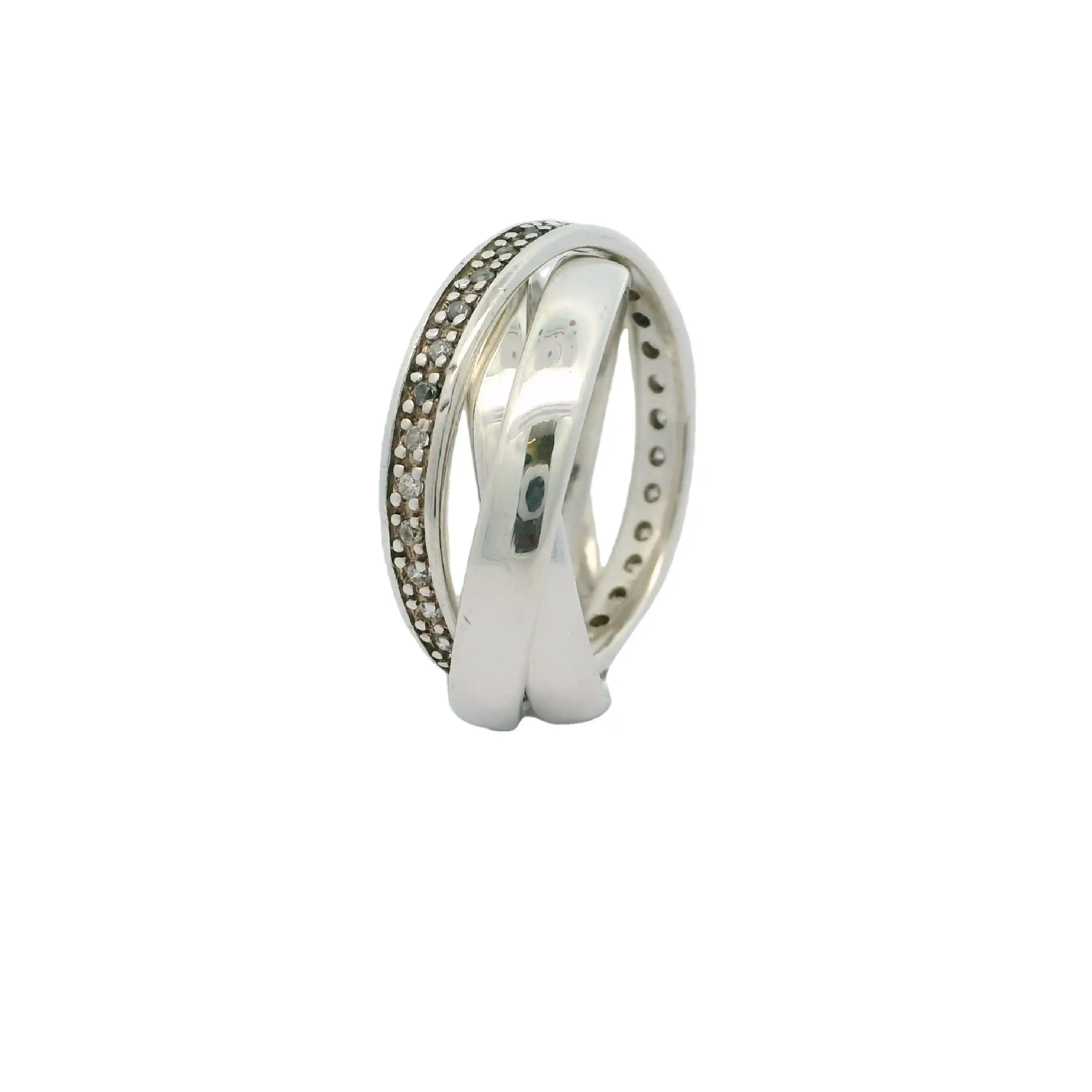 Rollring Silber mit Zirkonia Esprit