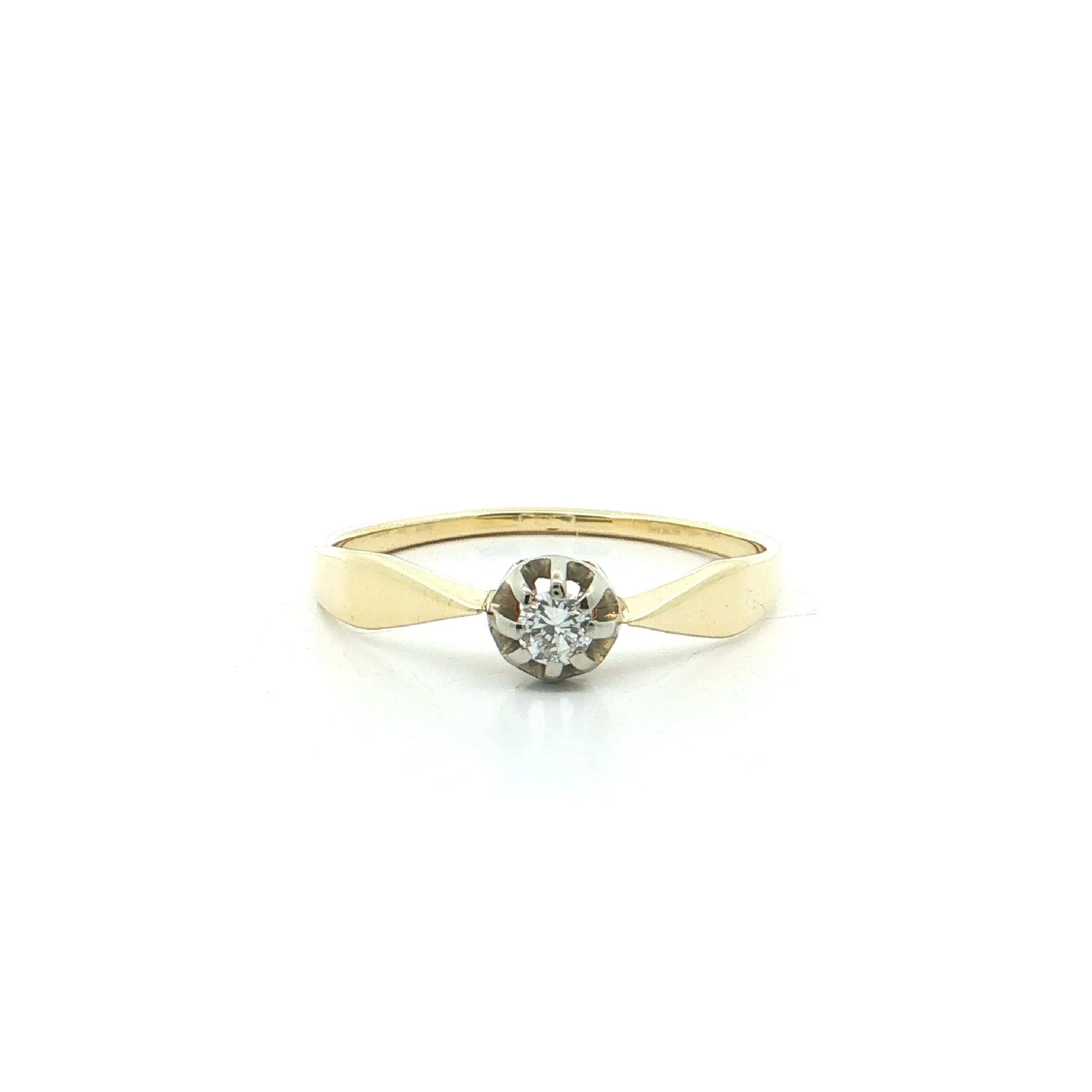 Ring Bicolor mit Brillant