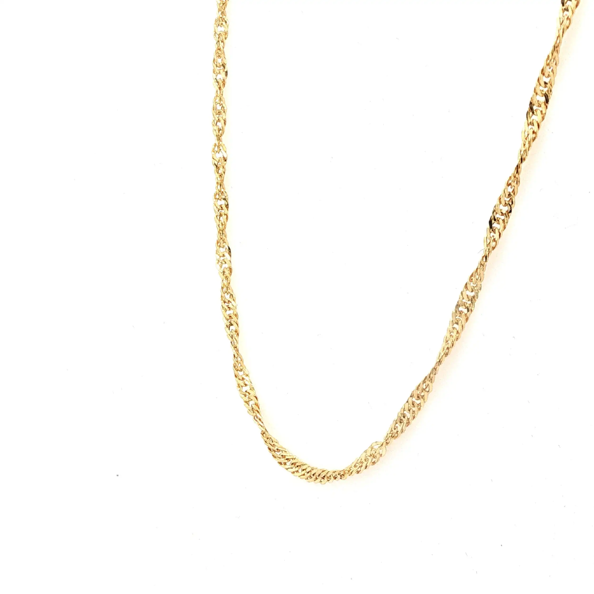 Kette Gelgold gedreht Kette Gelgold gedreht