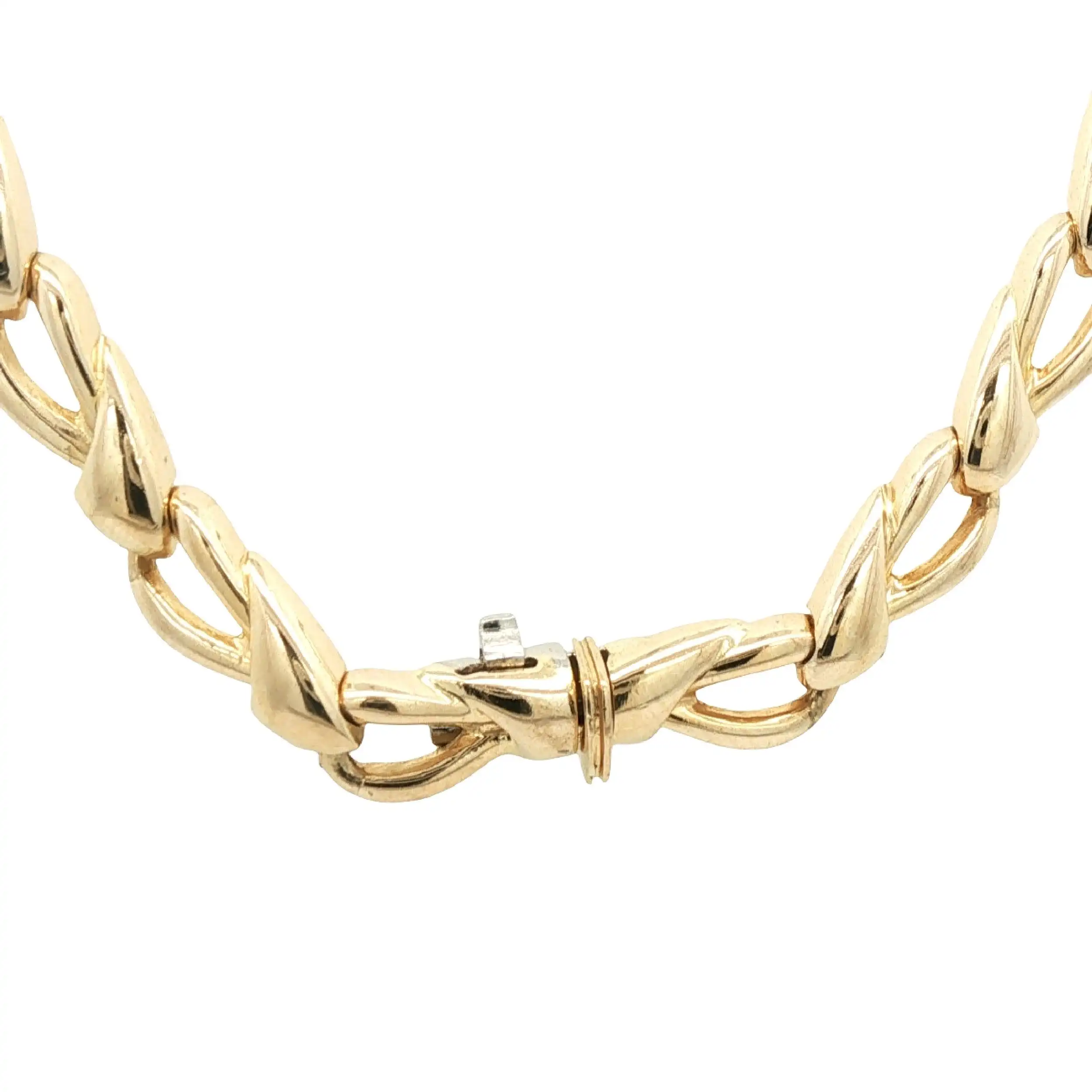 Collier Bicolor mit Brillanten