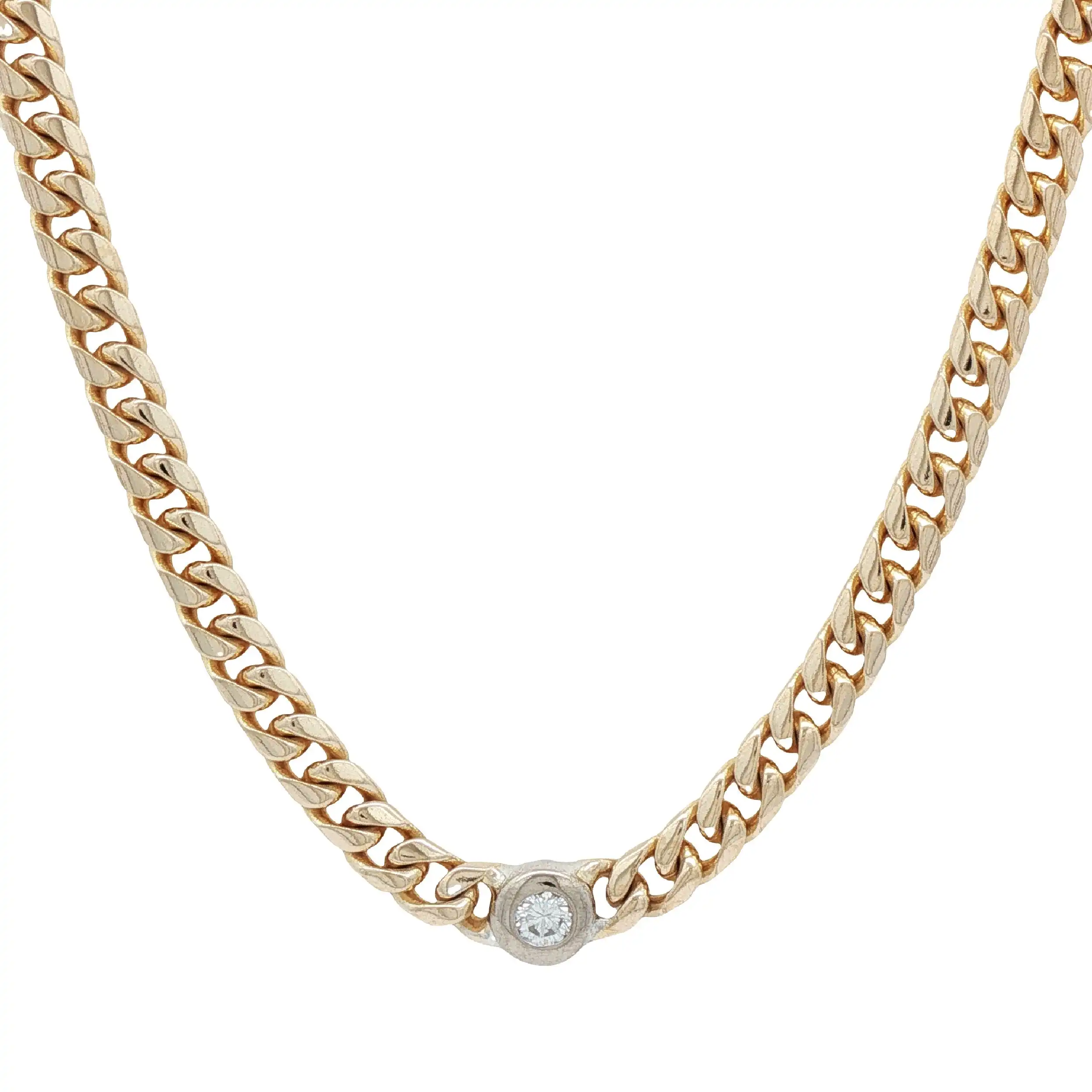 Collier mit Brillanten Bicolor Collier mit Brillanten Bicolor