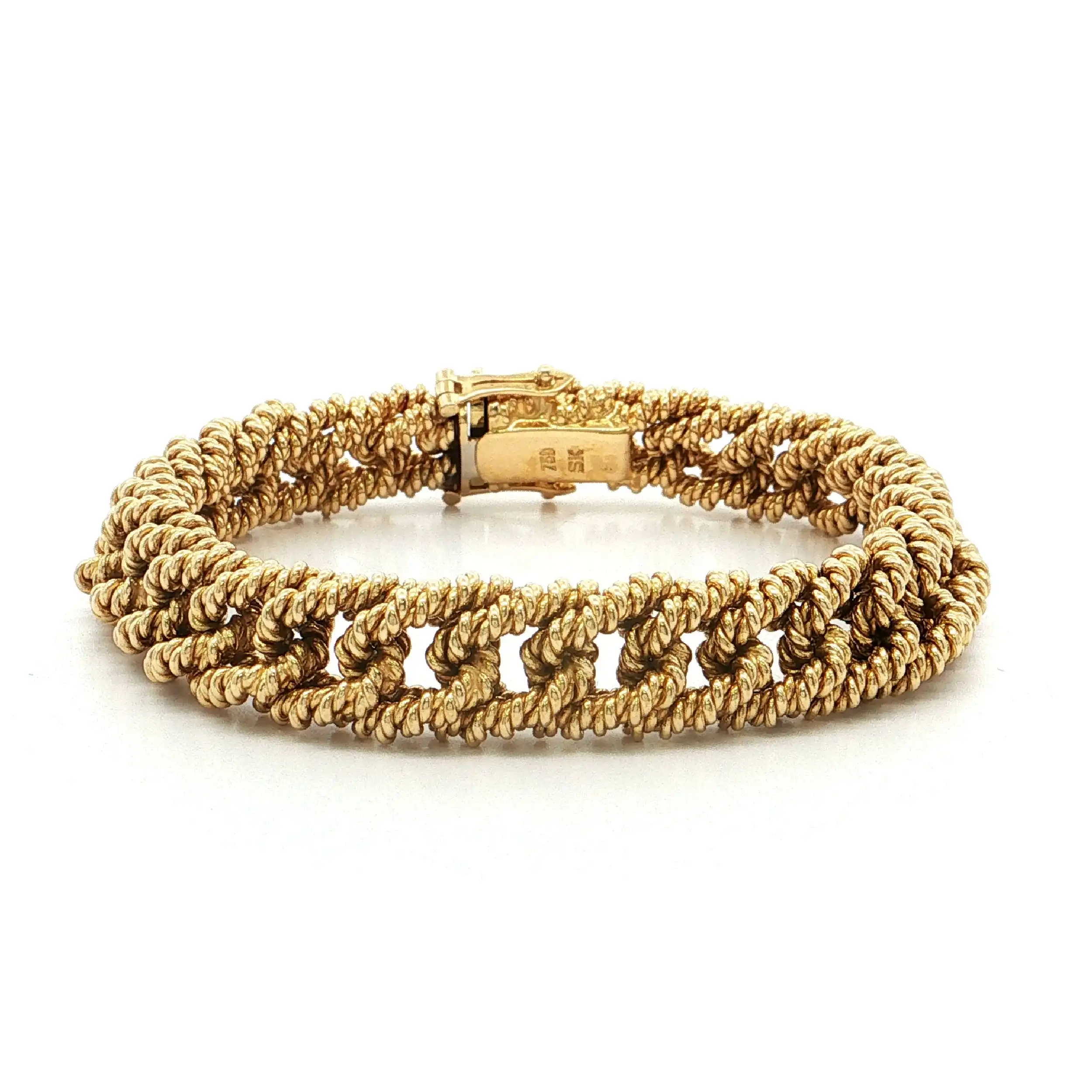 Armband Gelbgold geflochten