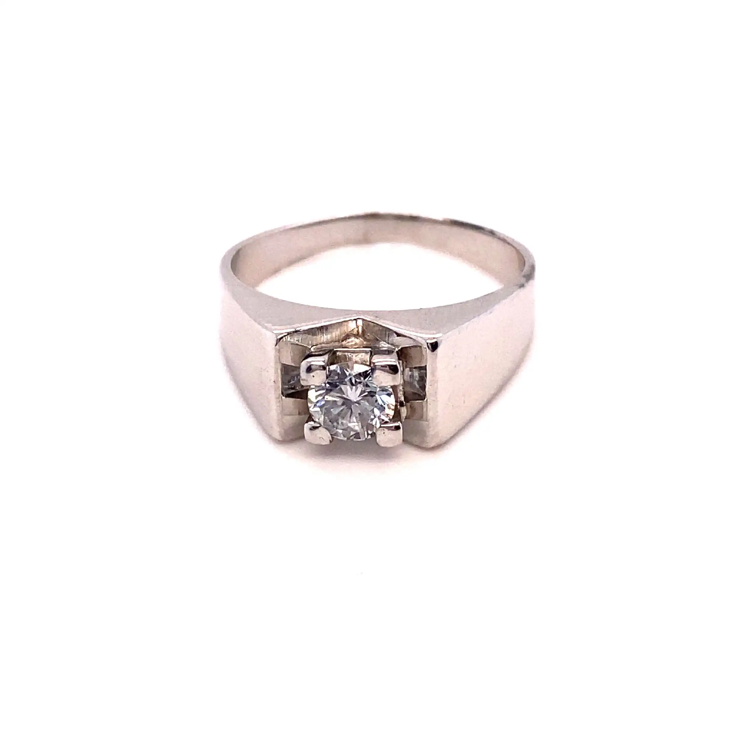 Ring Weißgold mit Solitär Brillant Ring Weißgold mit Solitär Brillant