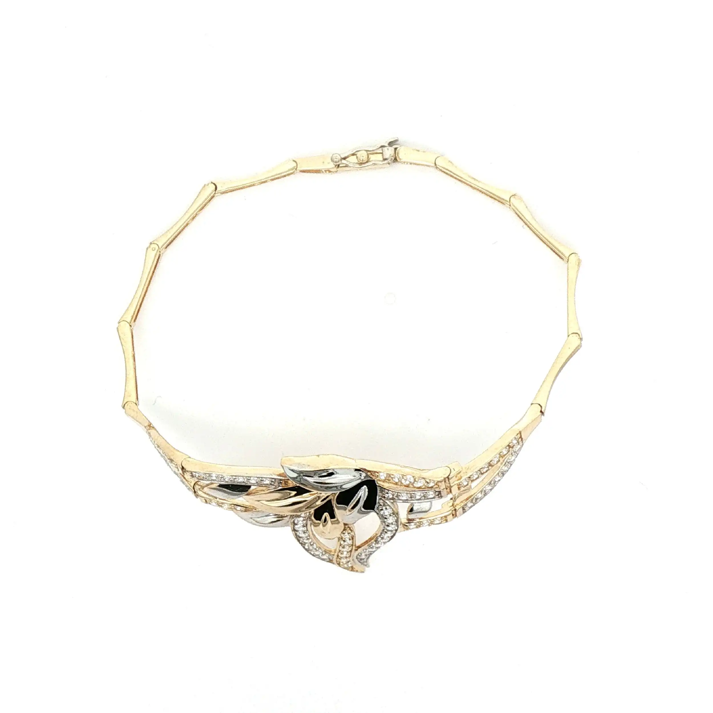 Armband bicolor mit Zirkonia