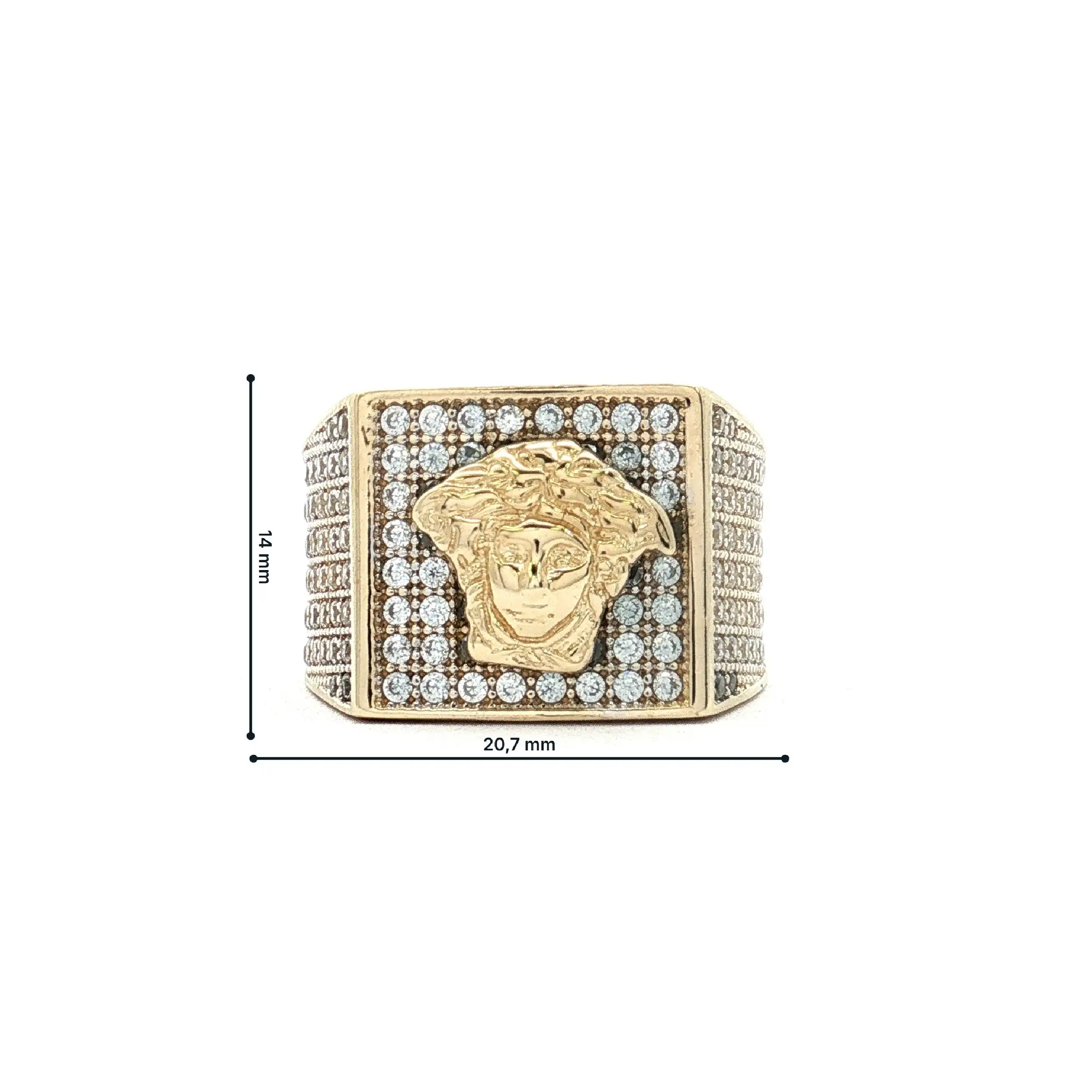 Ring Bicolor mit Zirkonia