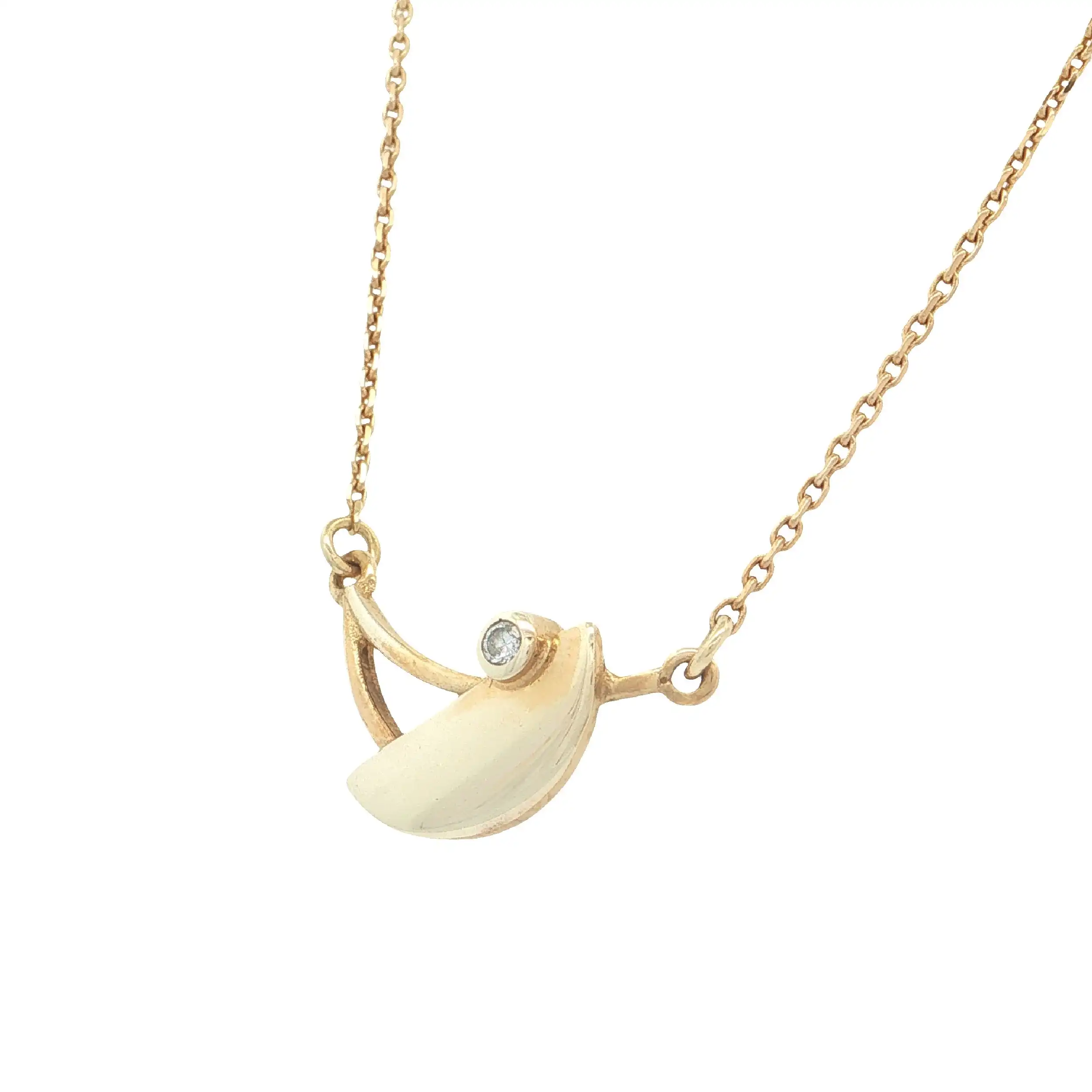 Collier Gelbgold mit Zirkonia Collier Gelbgold mit Zirkonia