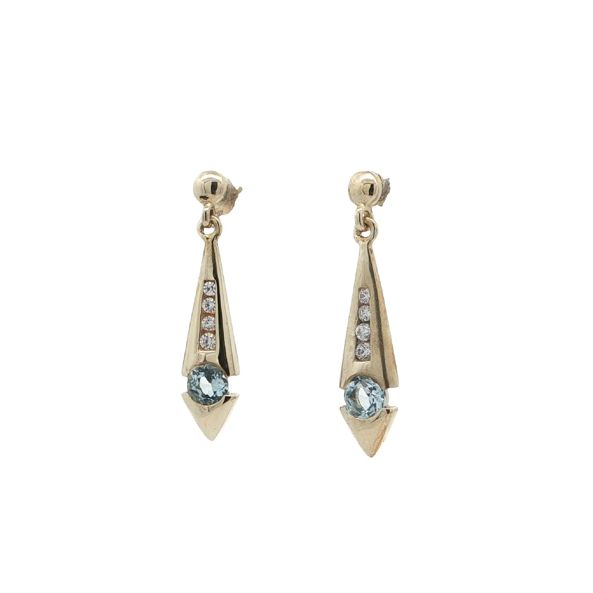 Ohrstecker Gelbgold mit Topas & Zirkonia Ohrstecker Gelbgold mit Topas & Zirkonia