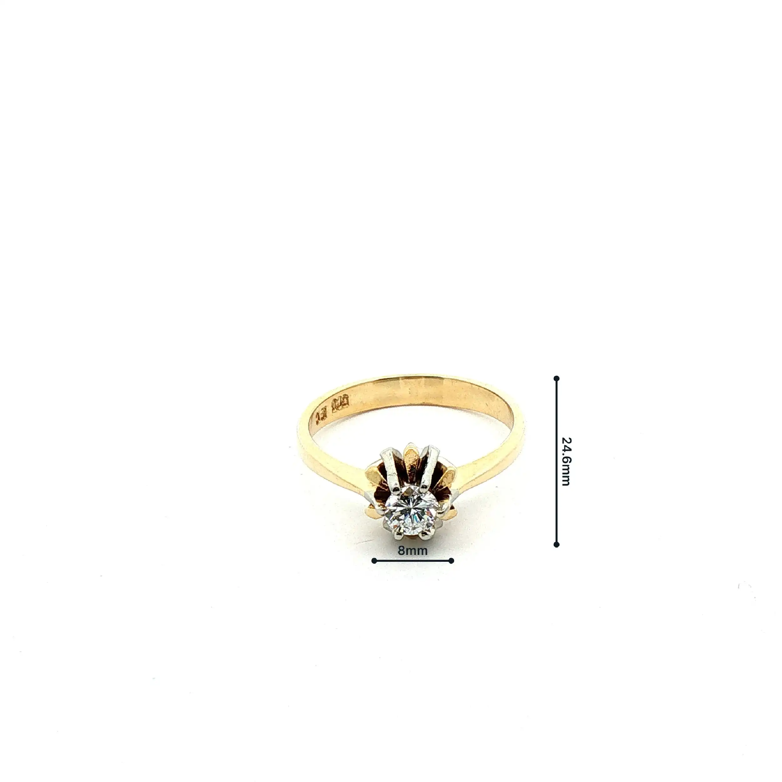Ring Bicolor mit Brillant Ring Bicolor mit Brillant