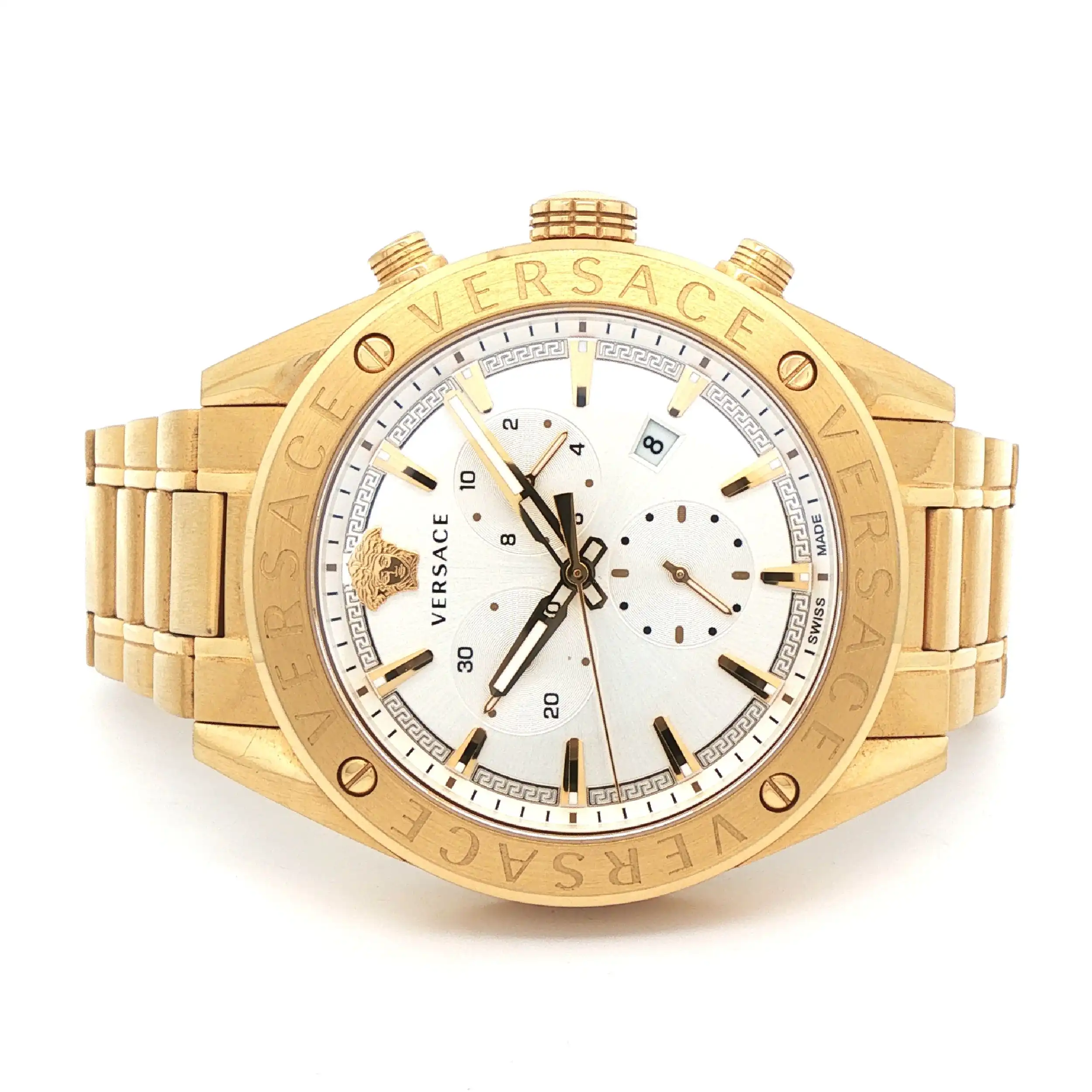Herrenuhr Versace Chronograph Quarz vergoldet Herrenuhr Versace Chronograph Quarz vergoldet