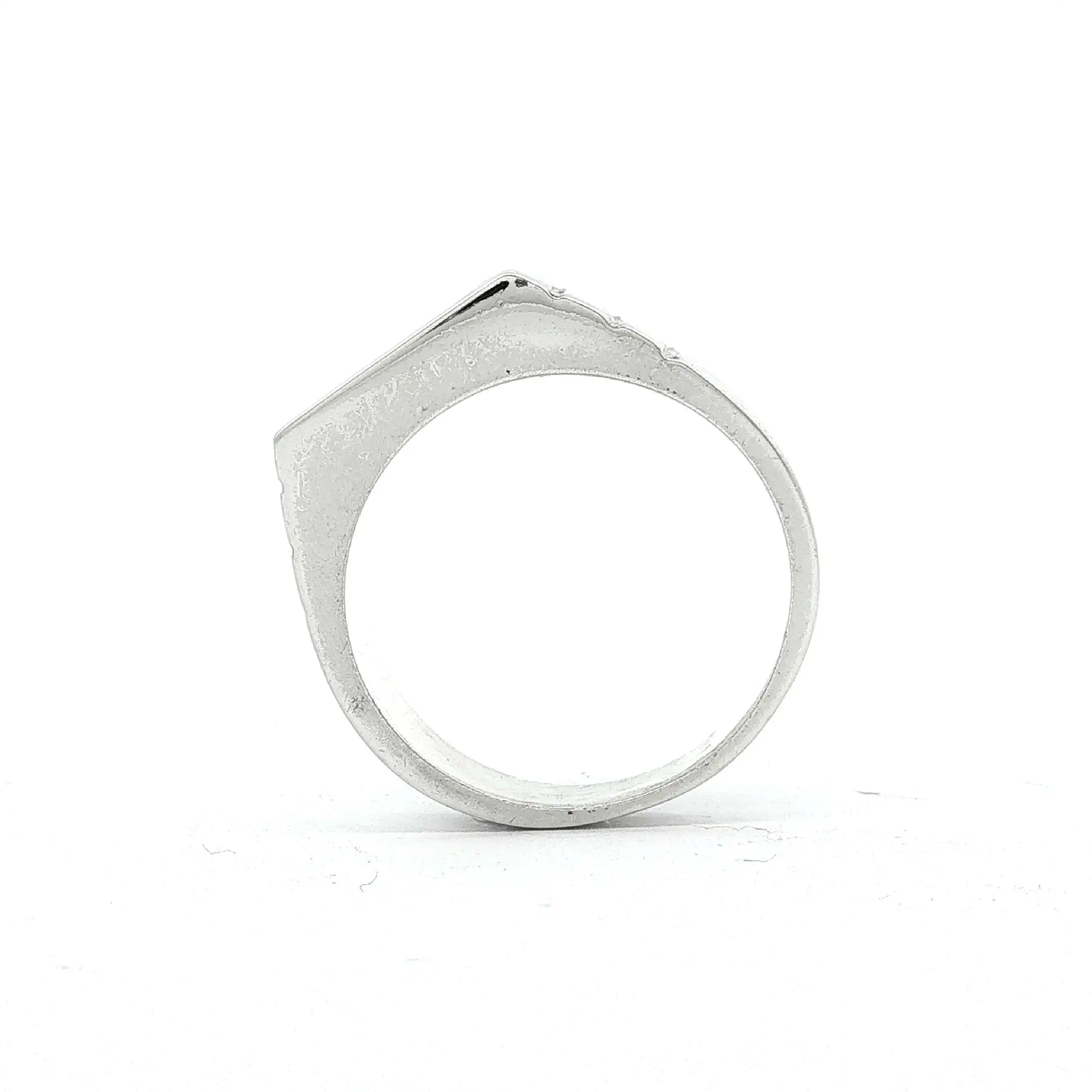 Herrenring Silber mit schwarzem Aufdruck Herrenring Silber mit schwarzem Aufdruck