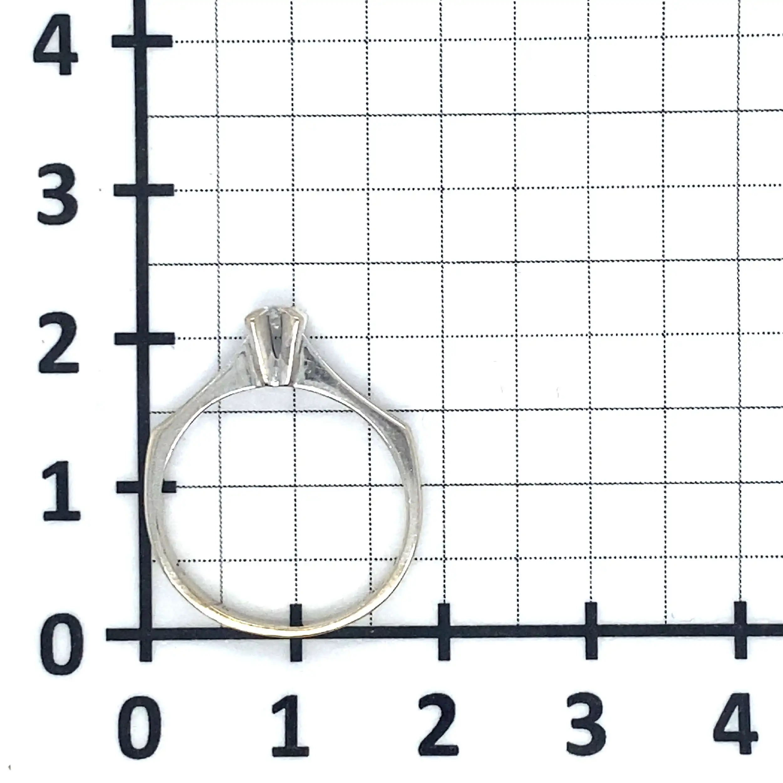 Ring Weißgold mit Brillant, graviert 0,06ct.