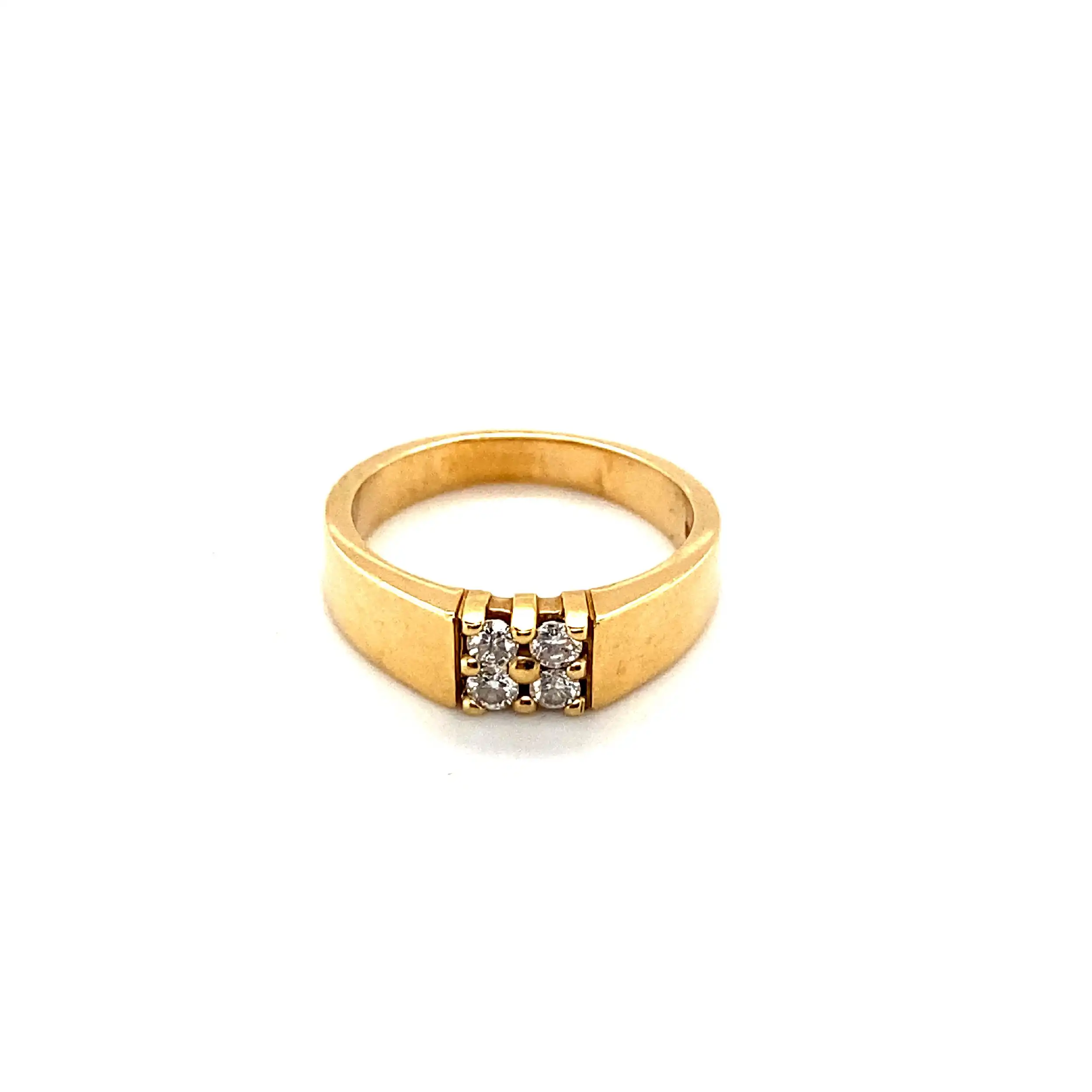 Ring Gekbgold mit Brillanten Ring Gekbgold mit Brillanten
