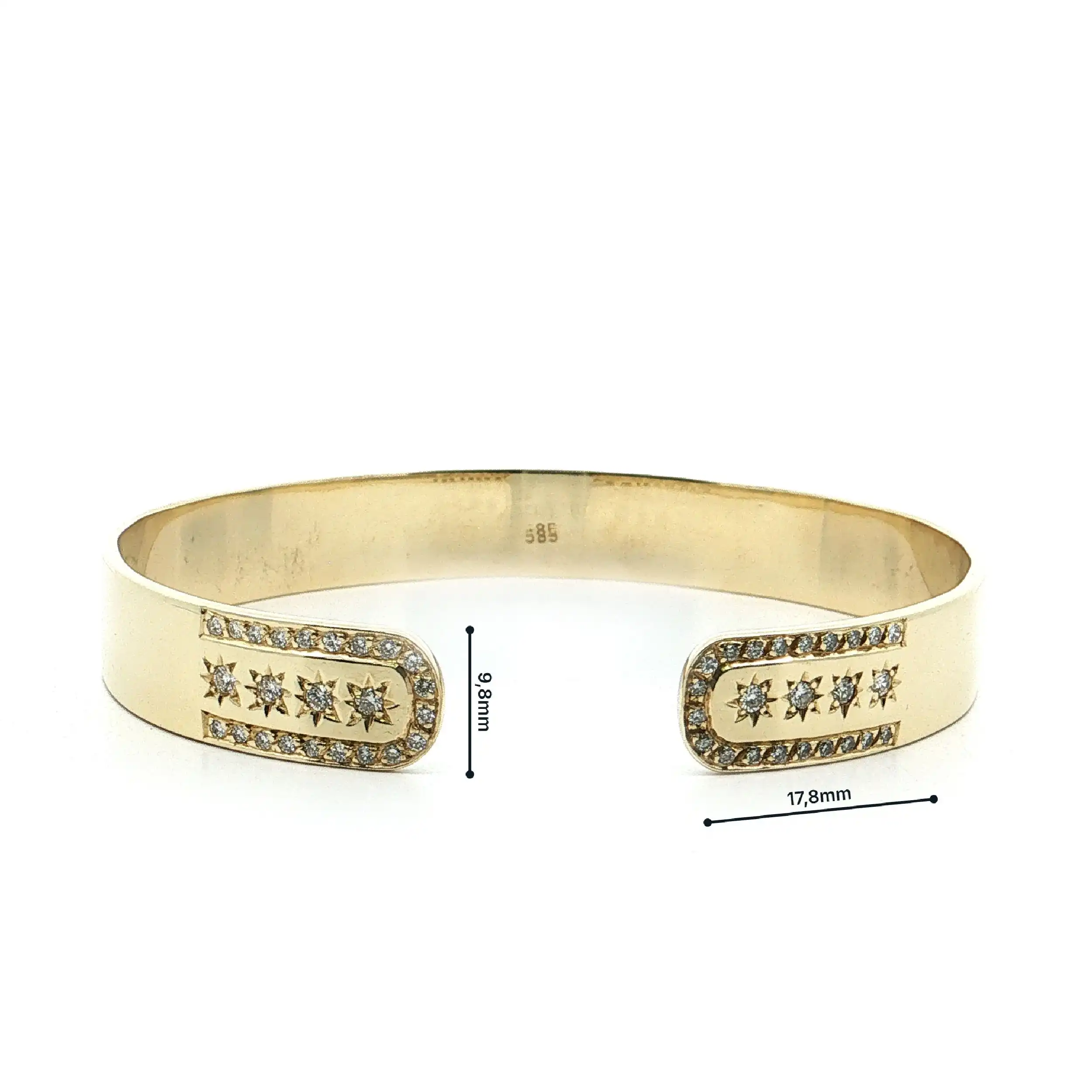 Armreif Gelbgold mit Brillanten