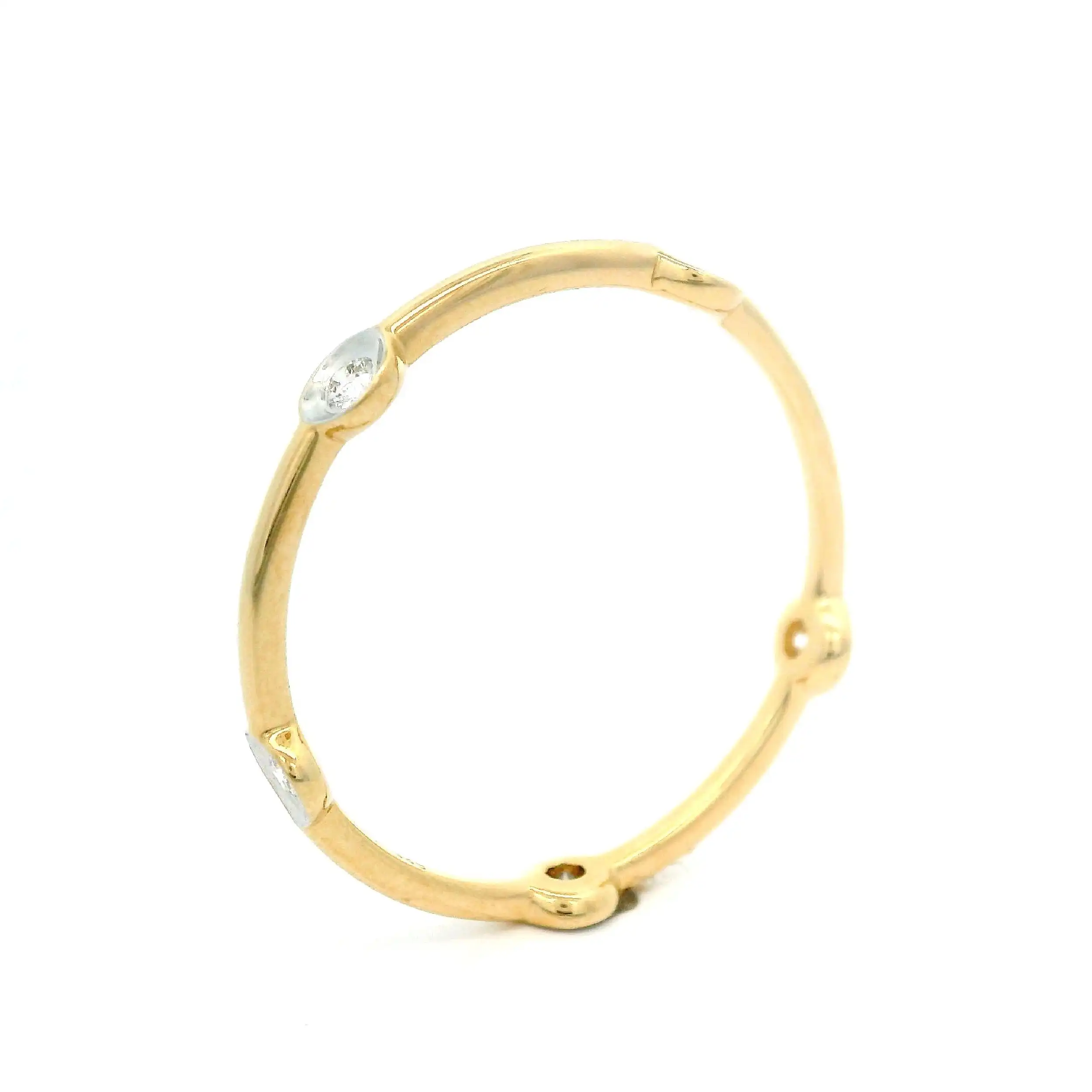 Ring Bicolor mit Brillanten Ring Bicolor mit Brillanten