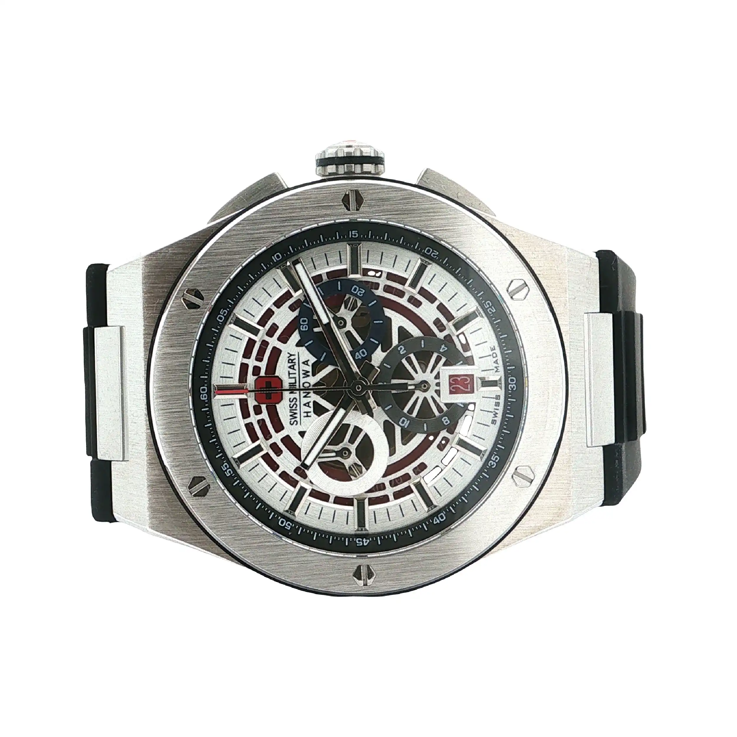 Herrenuhr Swiss Military Hanowa mit Kautschukband Quartz neuwertig