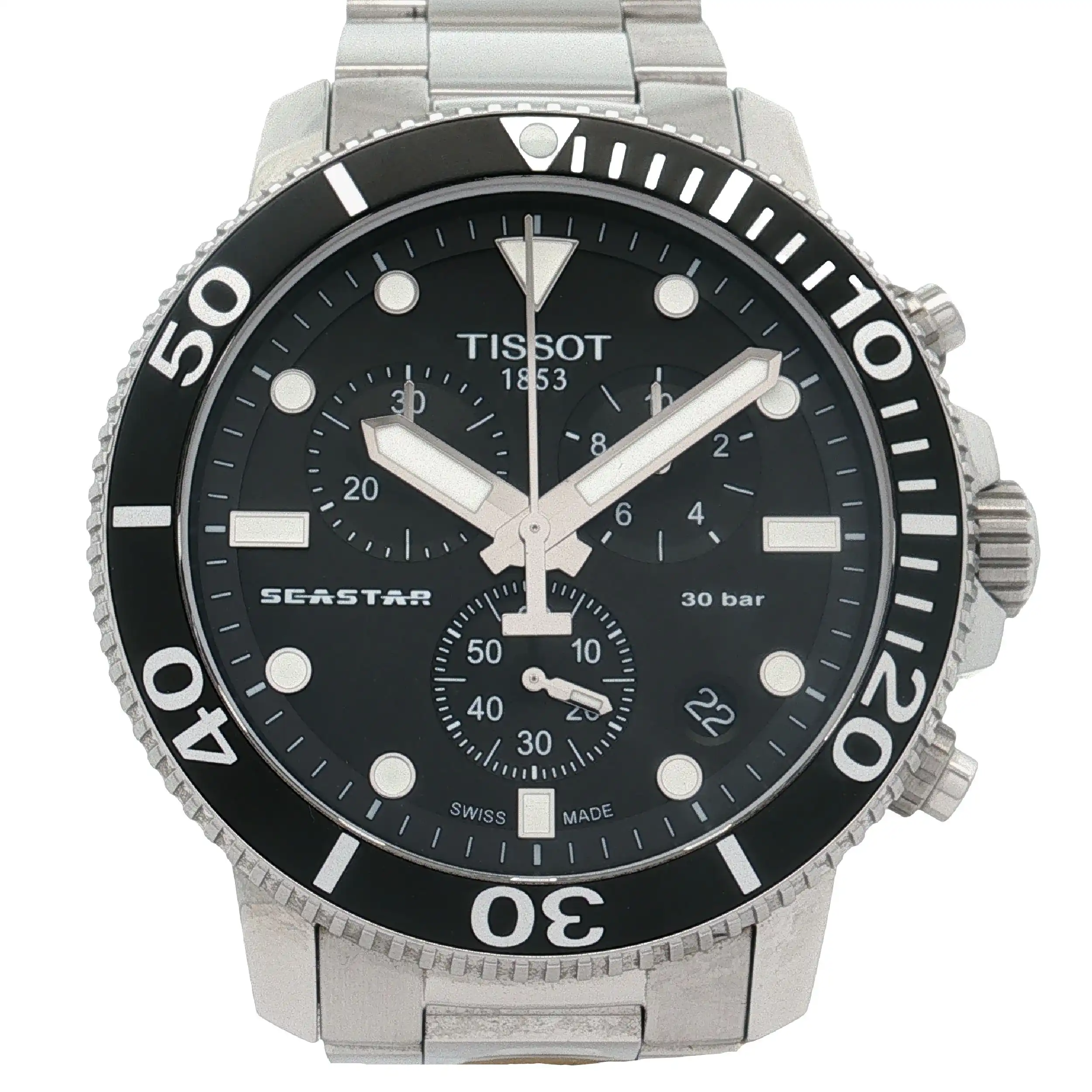 Herrenuhr Tissot Seastat Chronograph Quarz Full Set von 2021