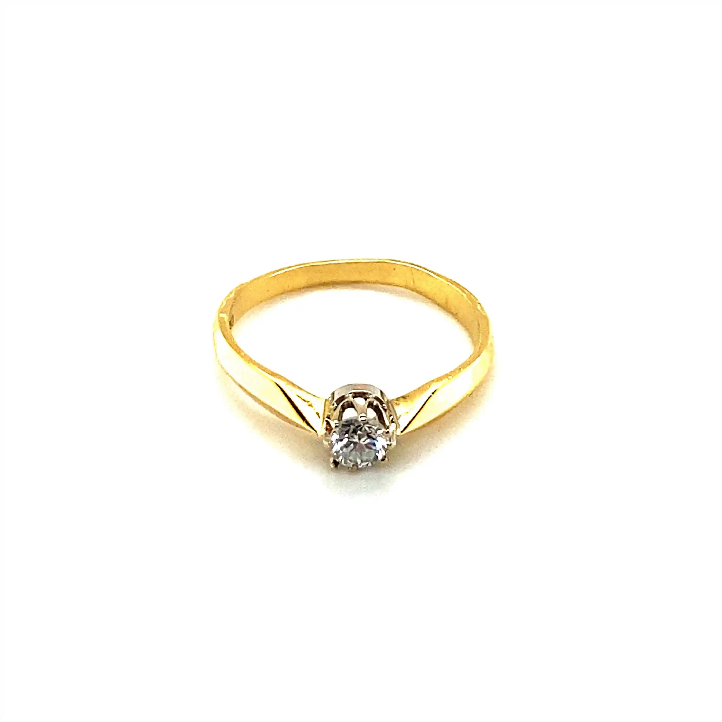 Ring Bicolor mit Brillant