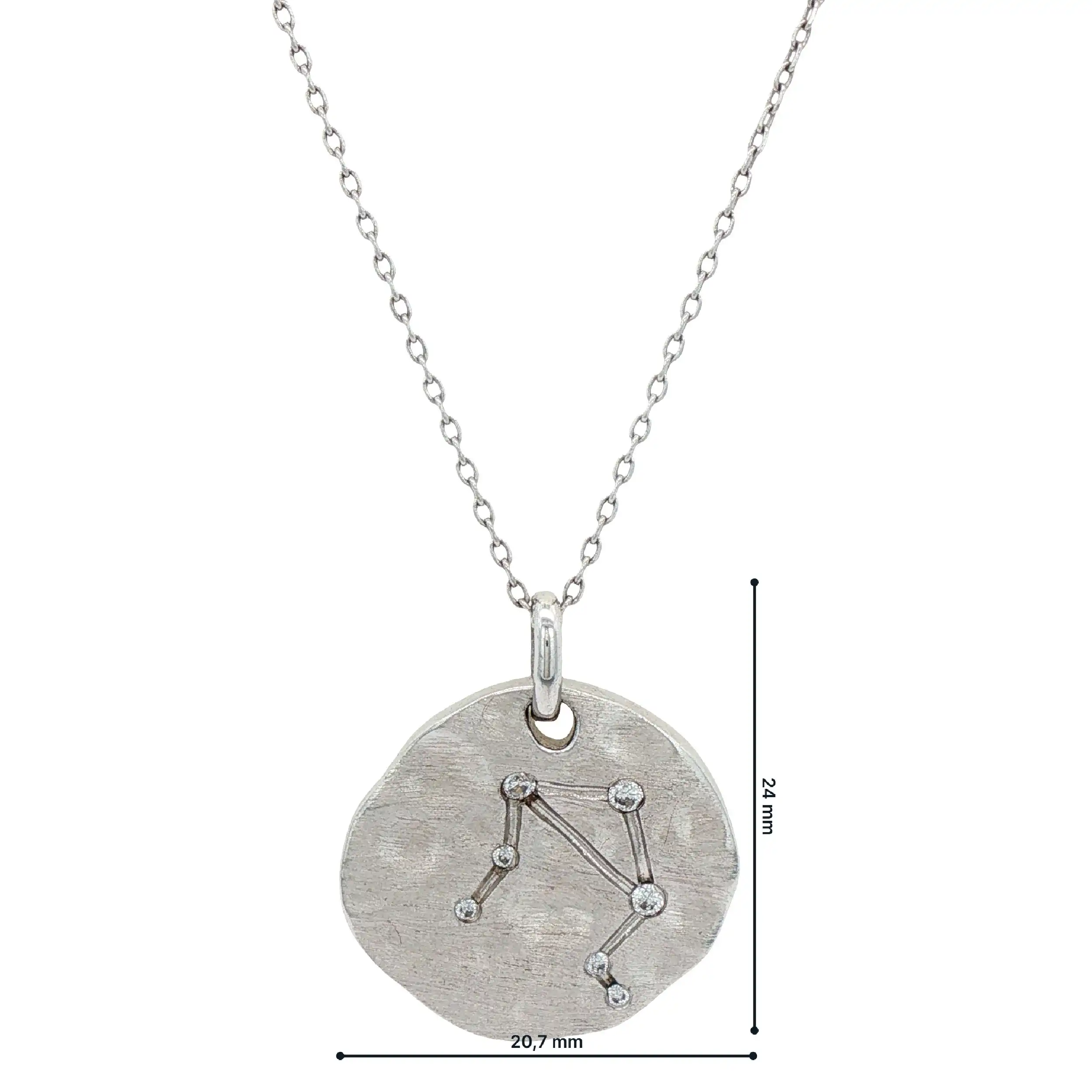 Collier Silber Sternzeichen Waage mit Zirkonia Collier Silber Sternzeichen Waage mit Zirkonia