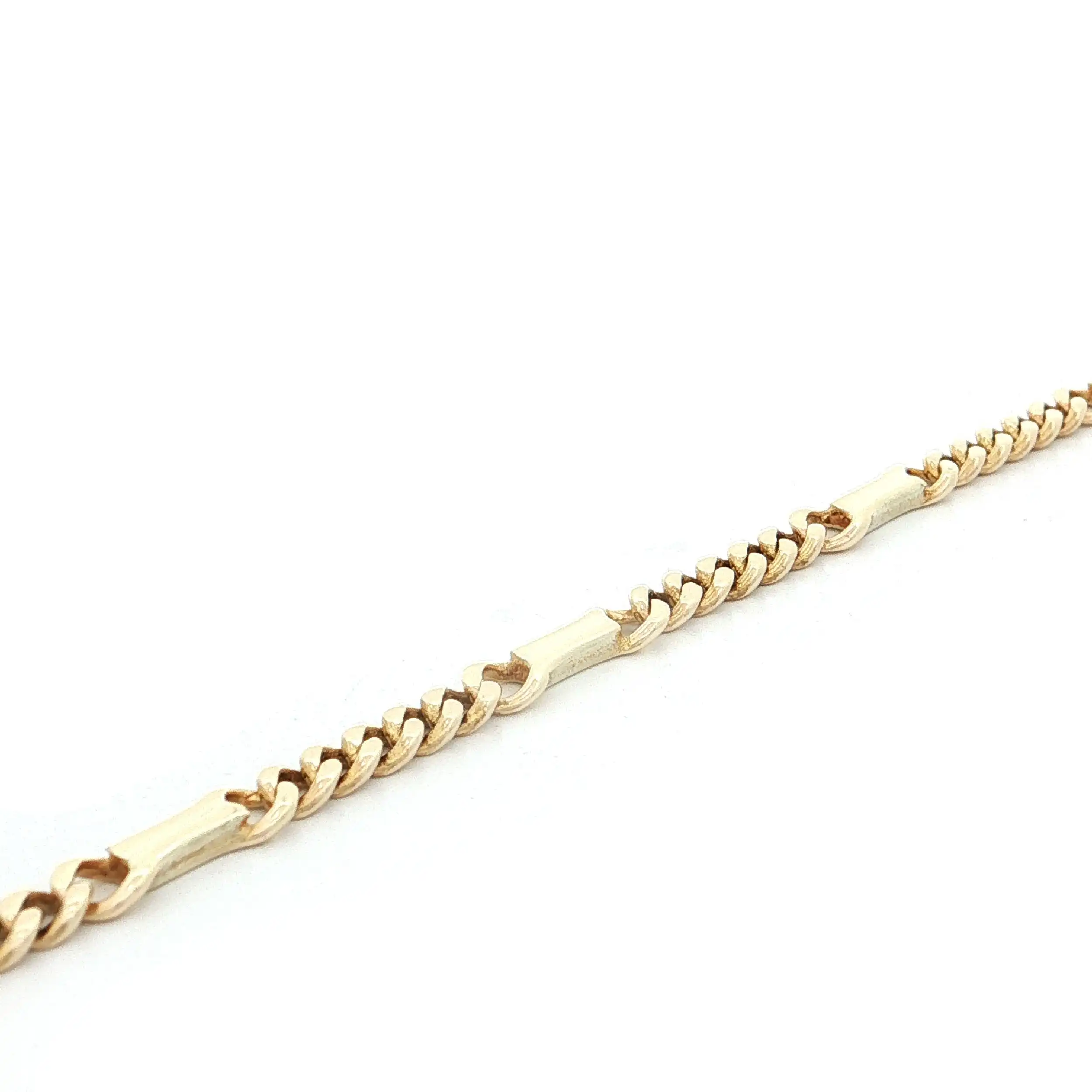 Stäbchen-Panzerarmband Gelbgold