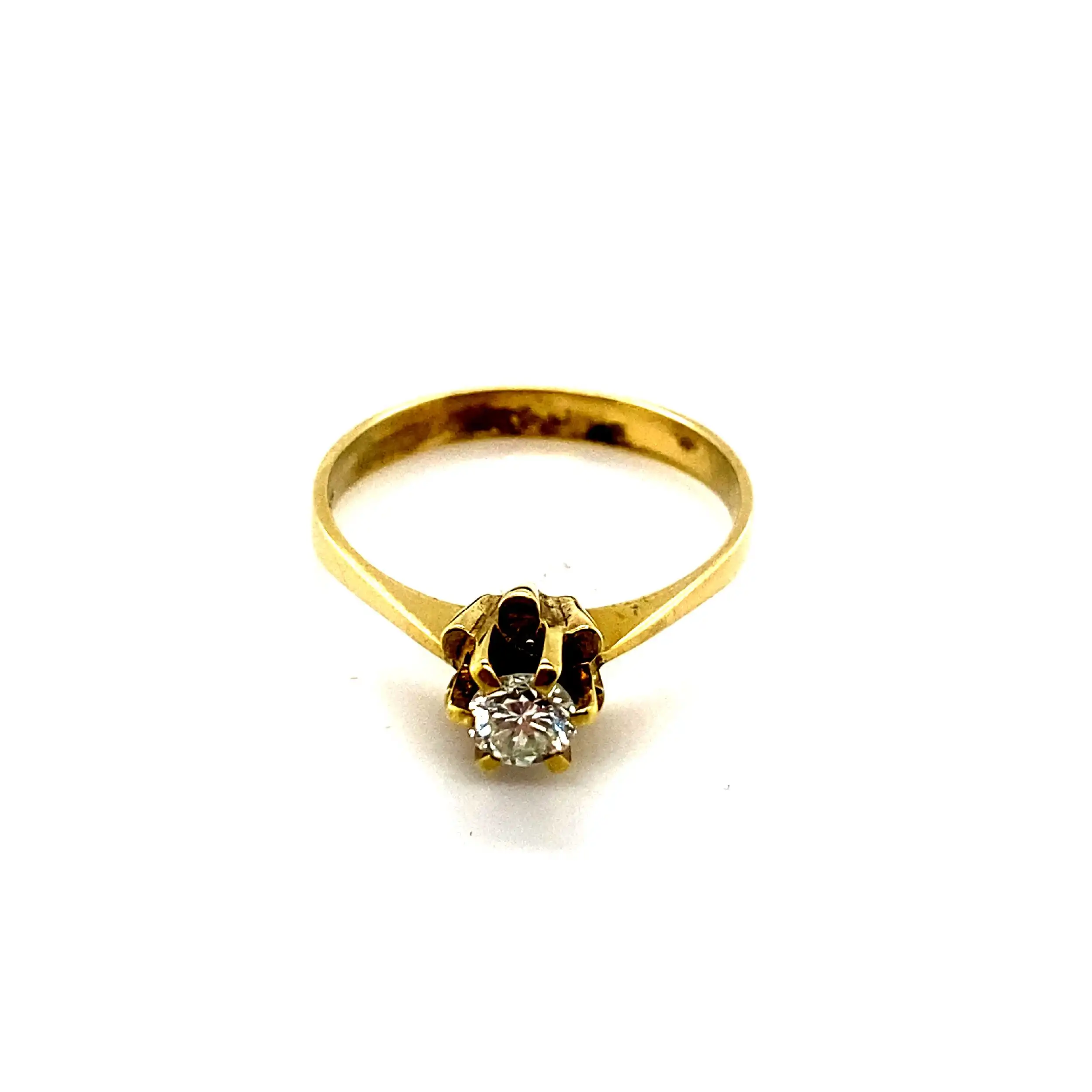 Ring Gelbgold mit Brillant