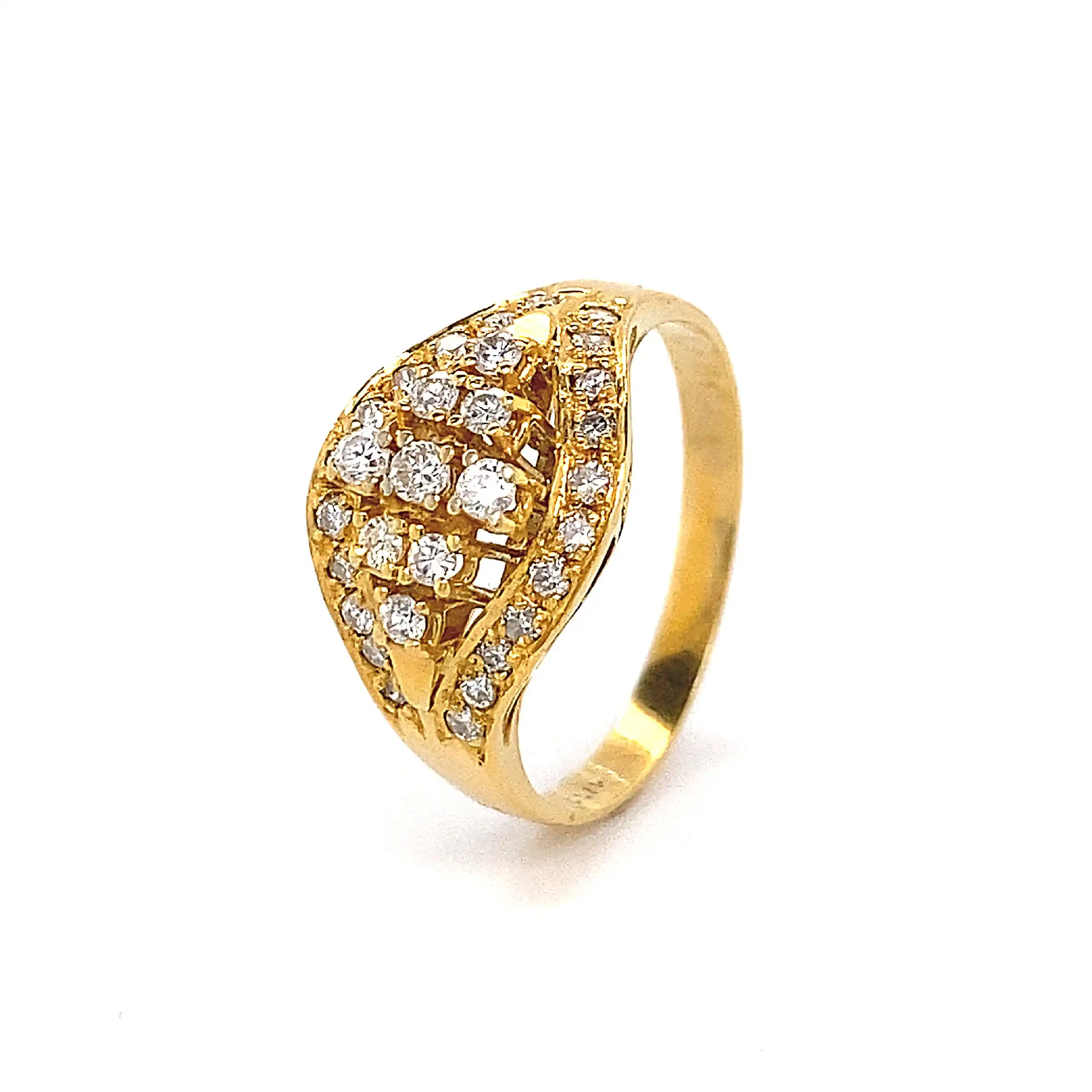 Ring Gelbgold mit Brillanten