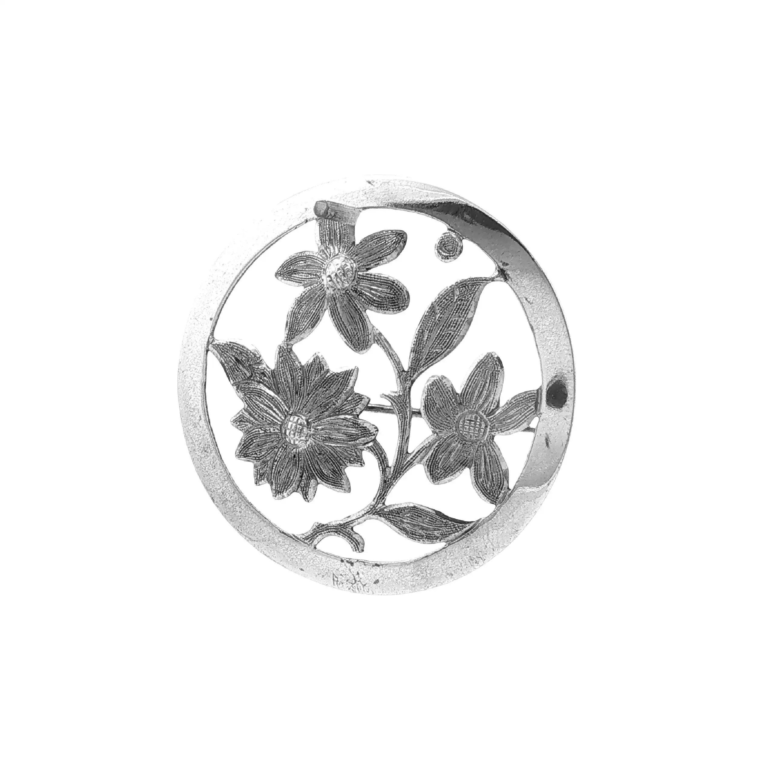 Brosche Silber Handarbeit Brosche Silber Handarbeit