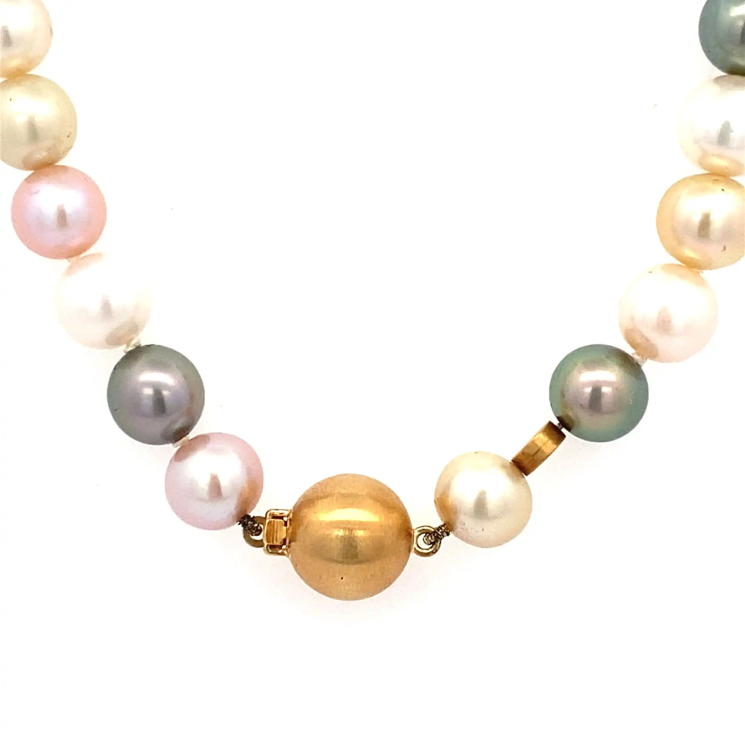 Collier Schoeffel Multicolor mit Gelbgoldverschluss Collier Schoeffel Multicolor mit Gelbgoldverschluss