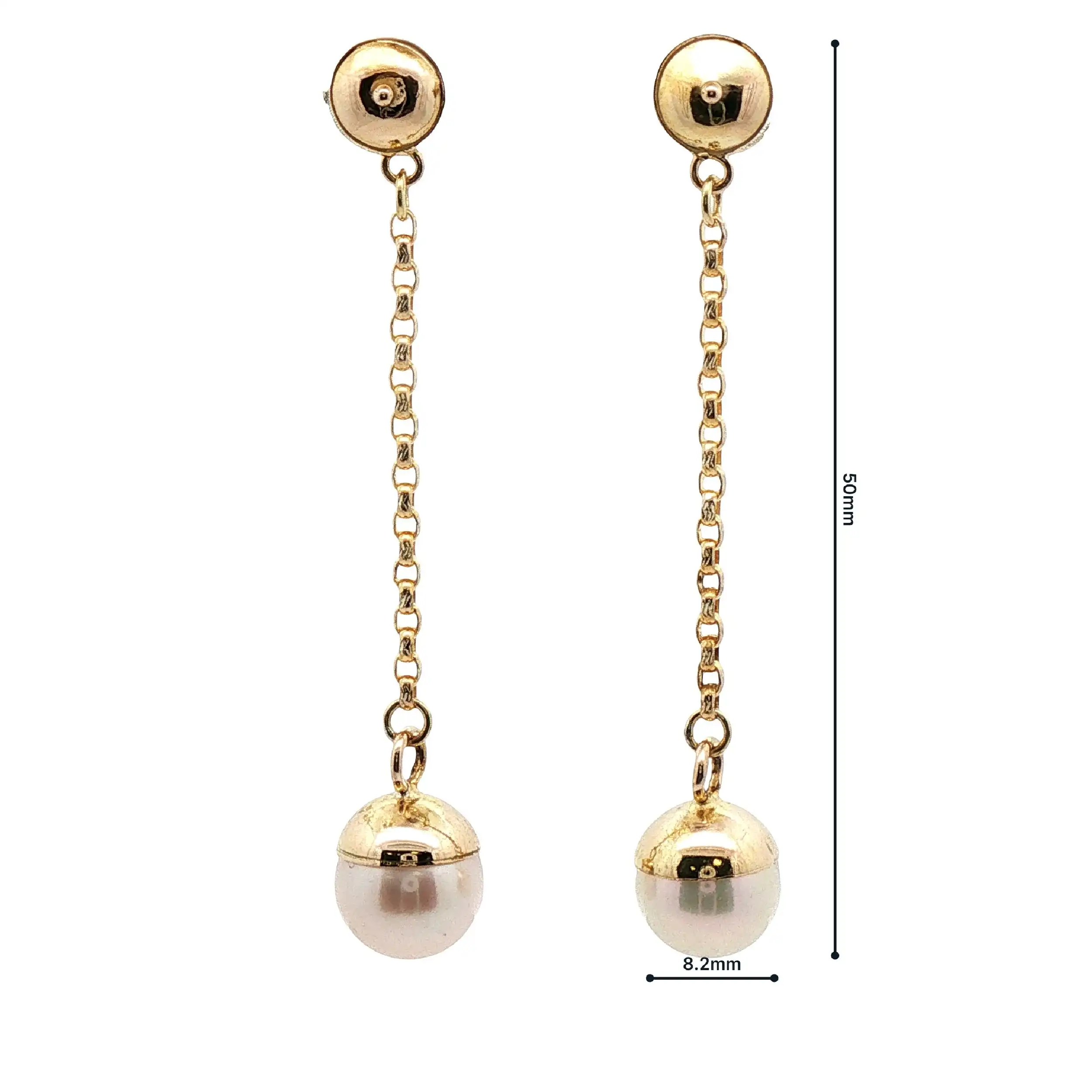 Ohrstecker Gelbgold mit Perlen Ohrstecker Gelbgold mit Perlen