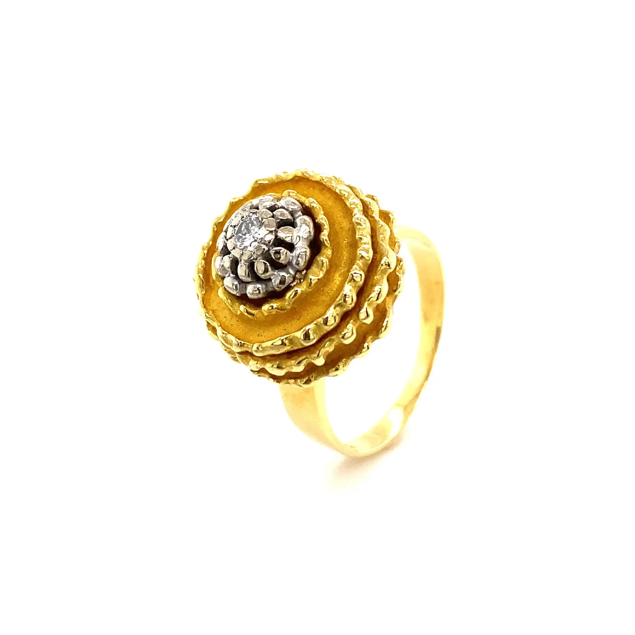 Ring Bicolor mit Brillant