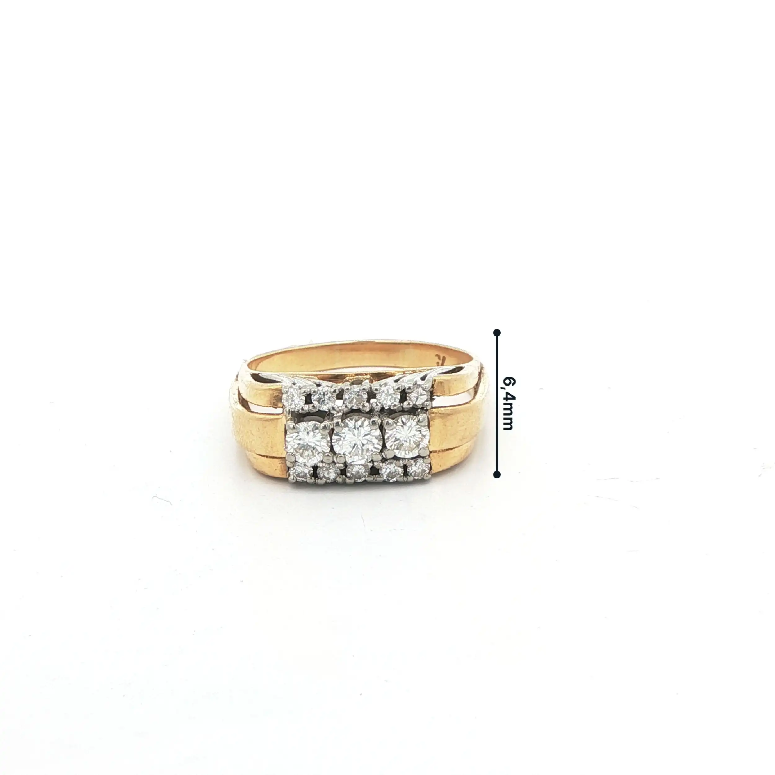 Ring Bicolor mit Brillanten