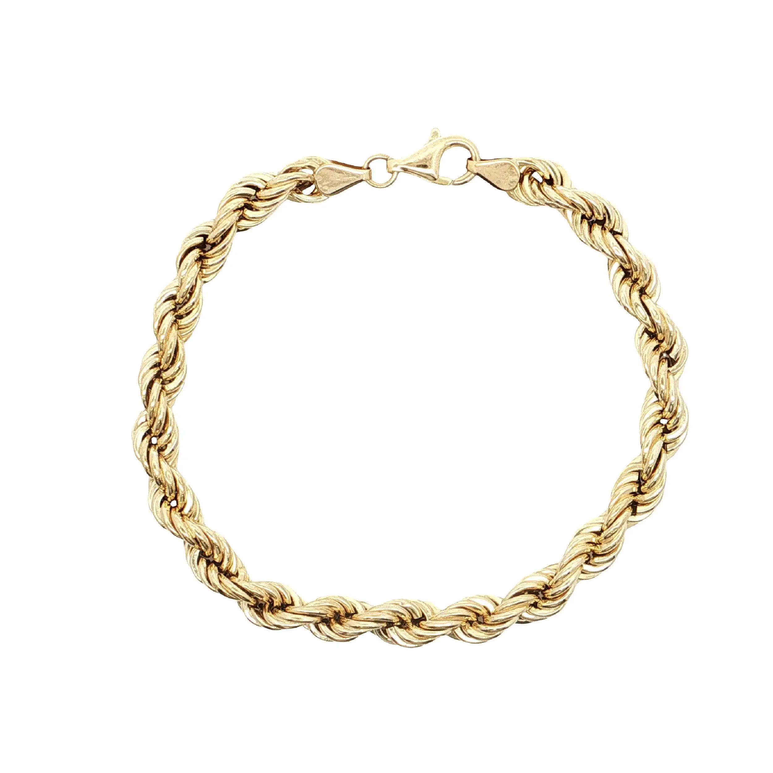 Kordelarmband Gelbgold hohl