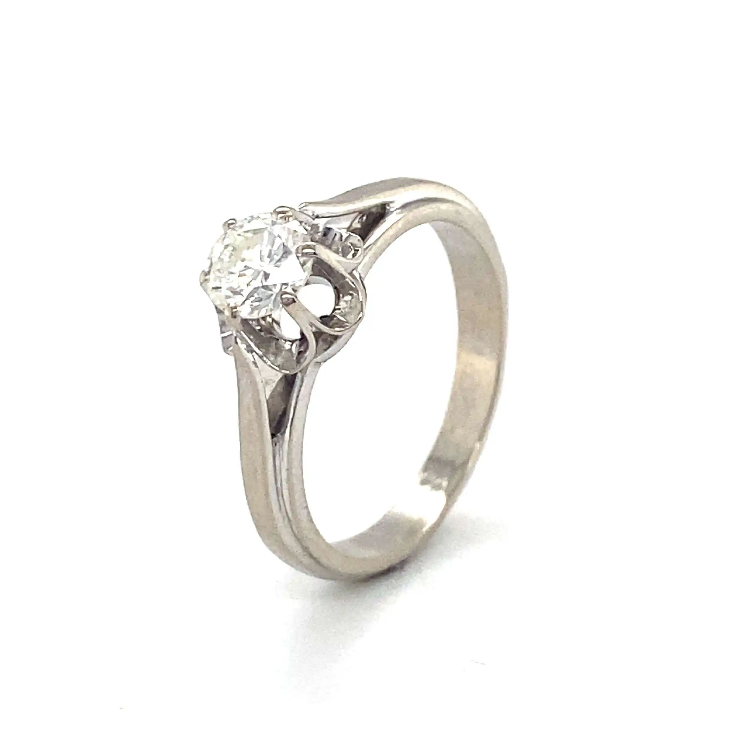Ring Weißgold mit Brillant ca. 0,70ct. Ring Weißgold mit Brillant ca. 0,70ct.