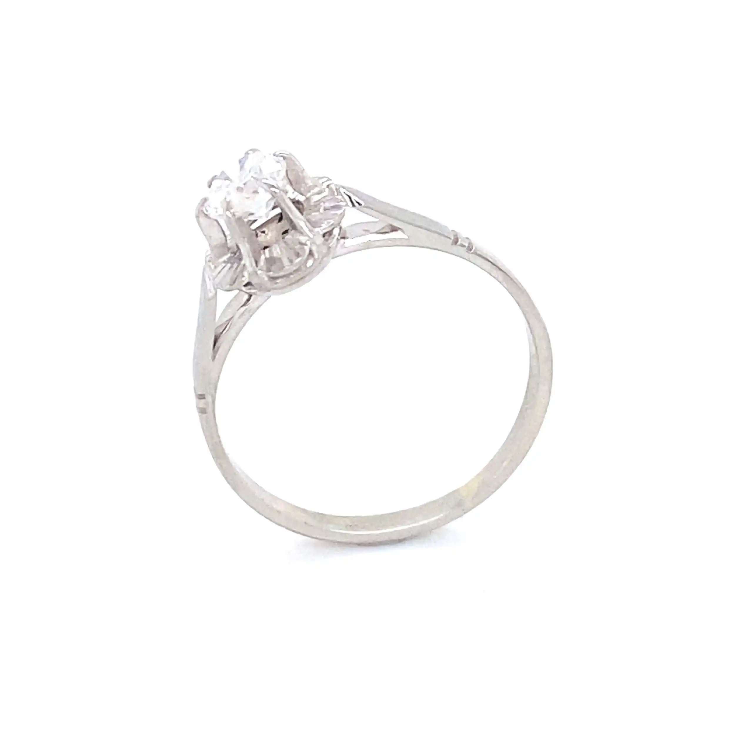 Ring Weißgold mit Brillant Solitär Ring Weißgold mit Brillant Solitär