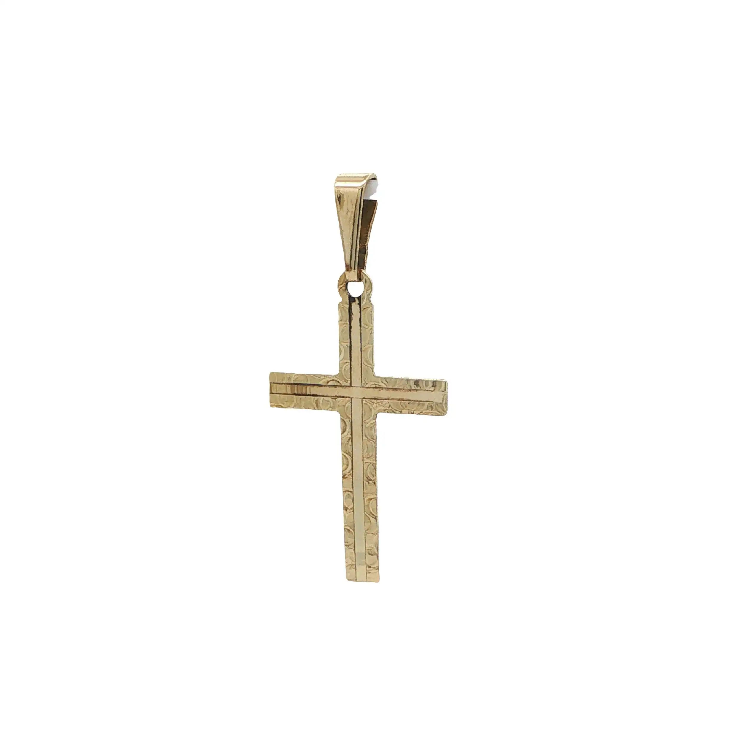 Anhänger Gelbgold Kreuz