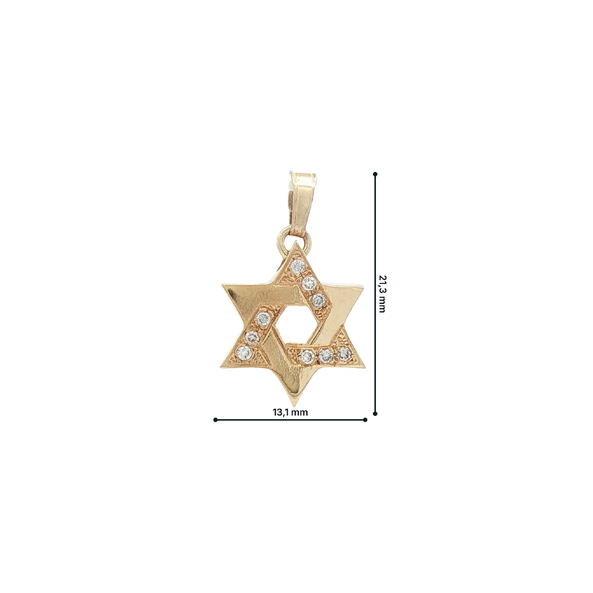 Anhänger Gelbgold Stern mit Brillanten Anhänger Gelbgold Stern mit Brillanten