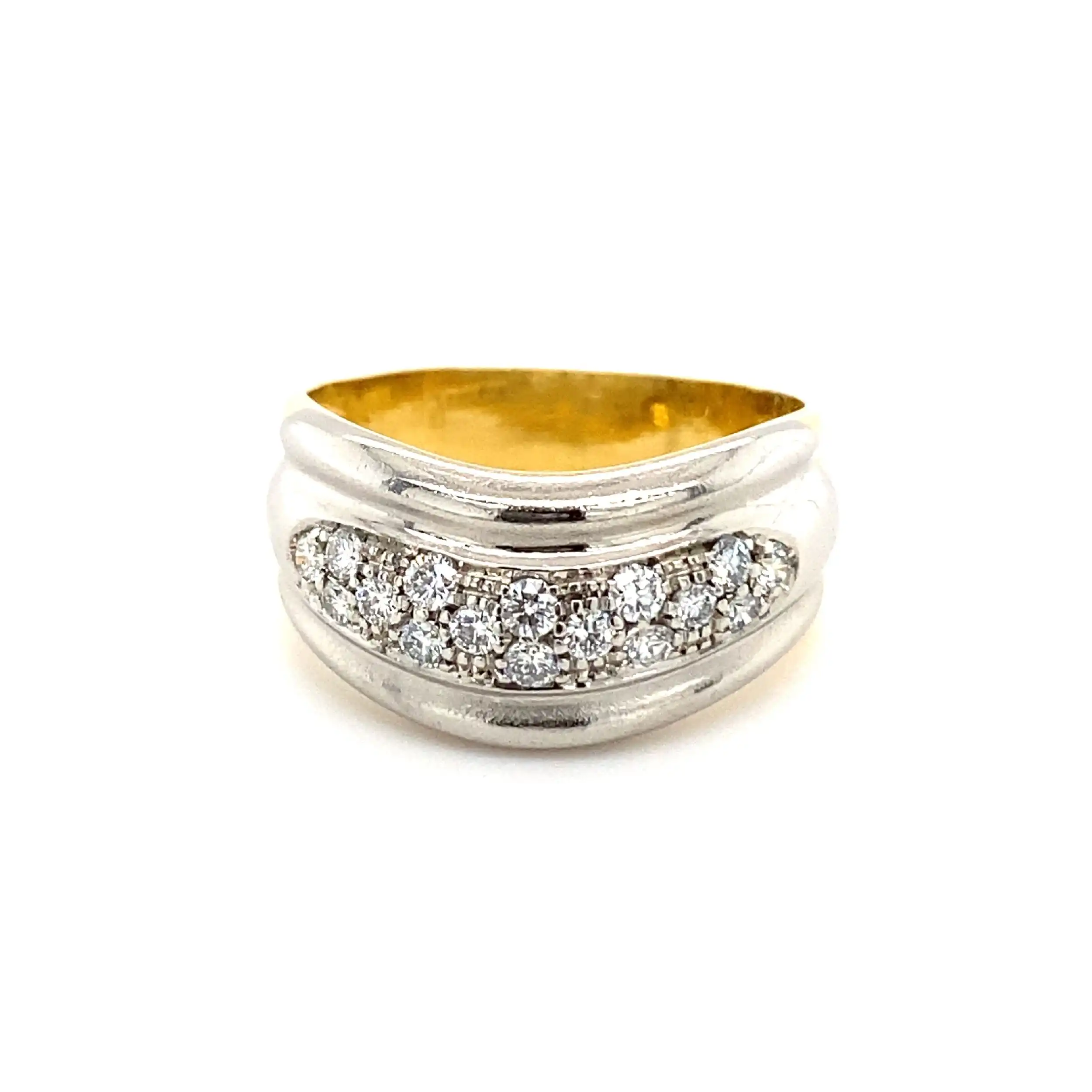 Ring Bicolor mit Brillanten Ring Bicolor mit Brillanten