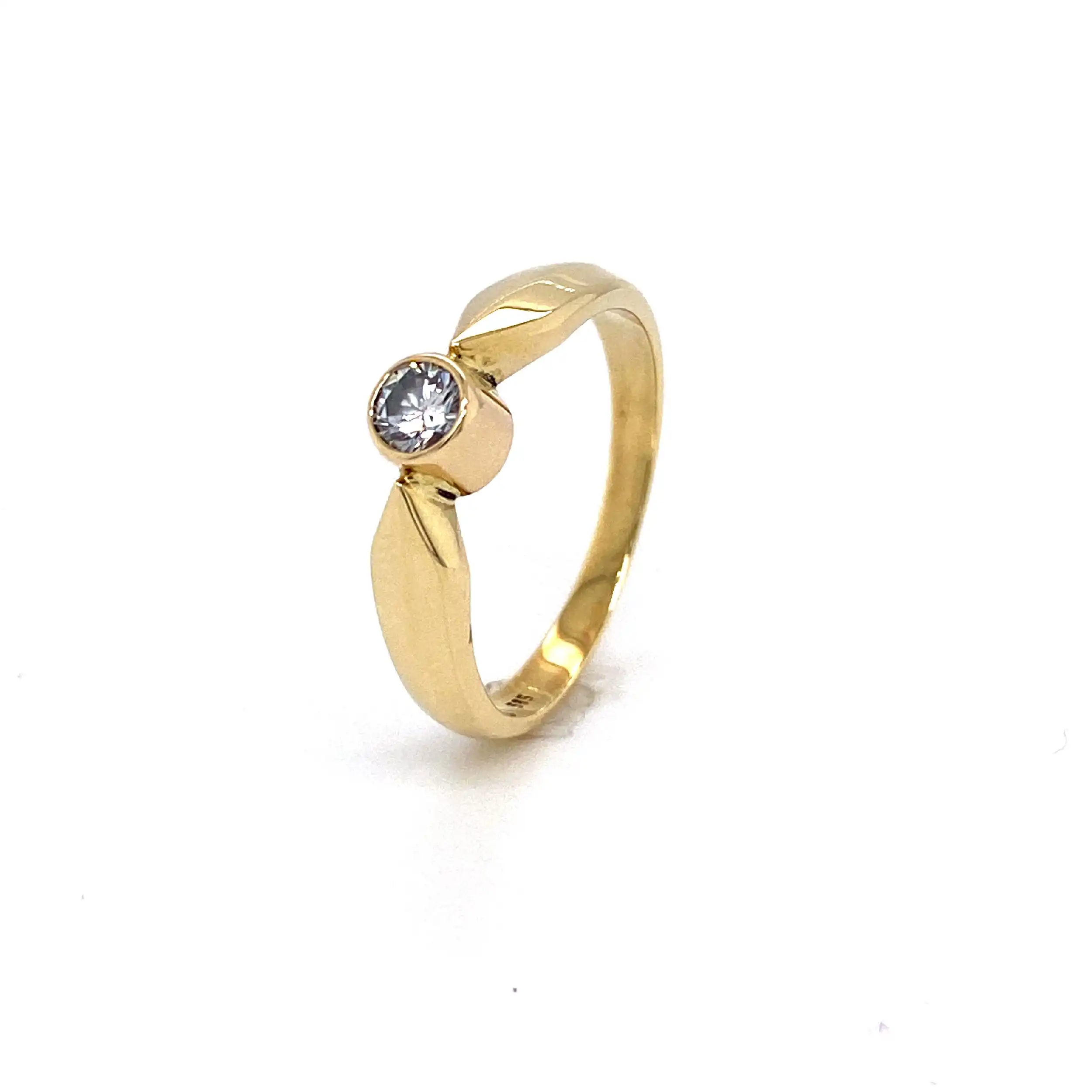 Ring mit Solitär Brillant Ring mit Solitär Brillant