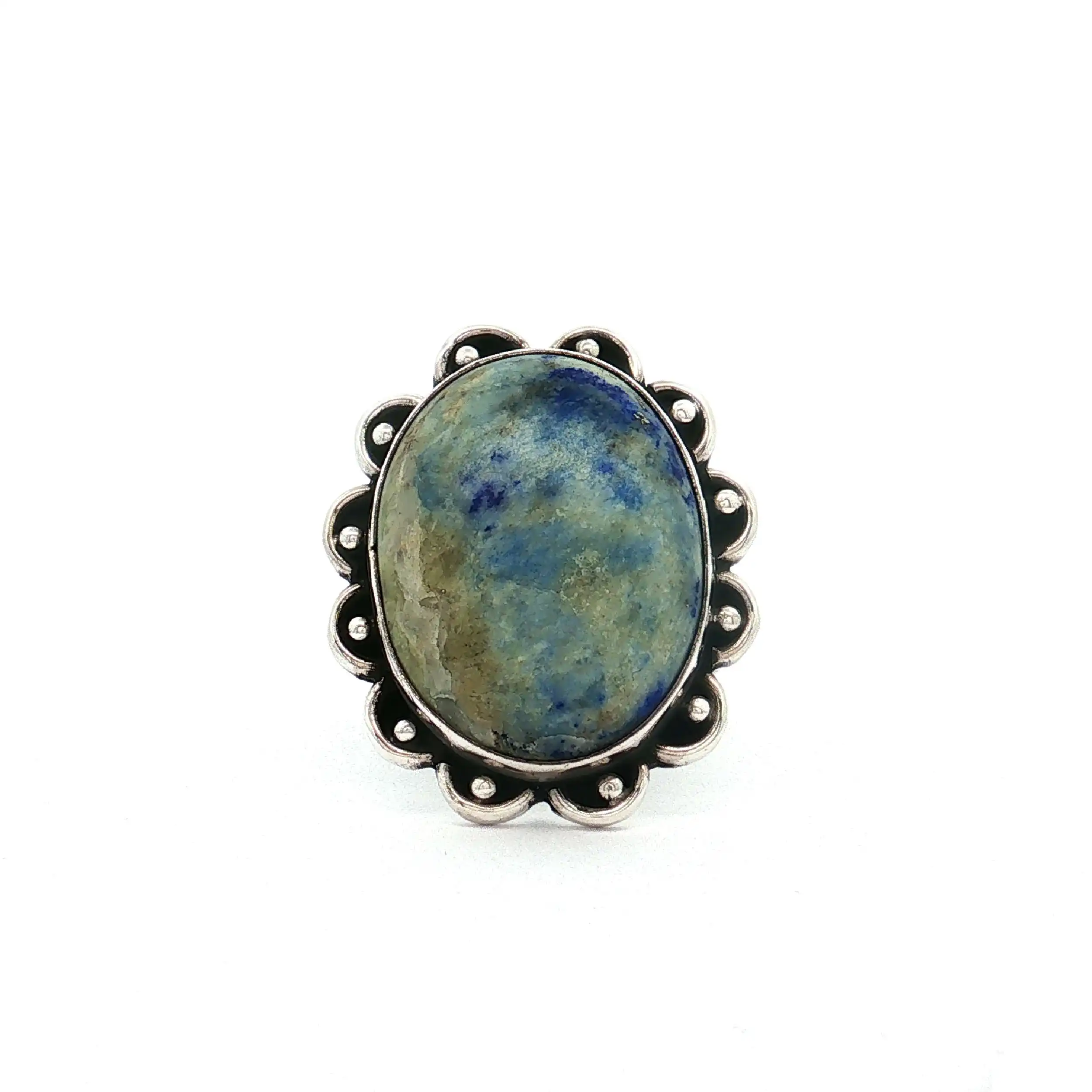 Ring Silber mit blau/grauem Quarz Ring Silber mit blau/grauem Quarz