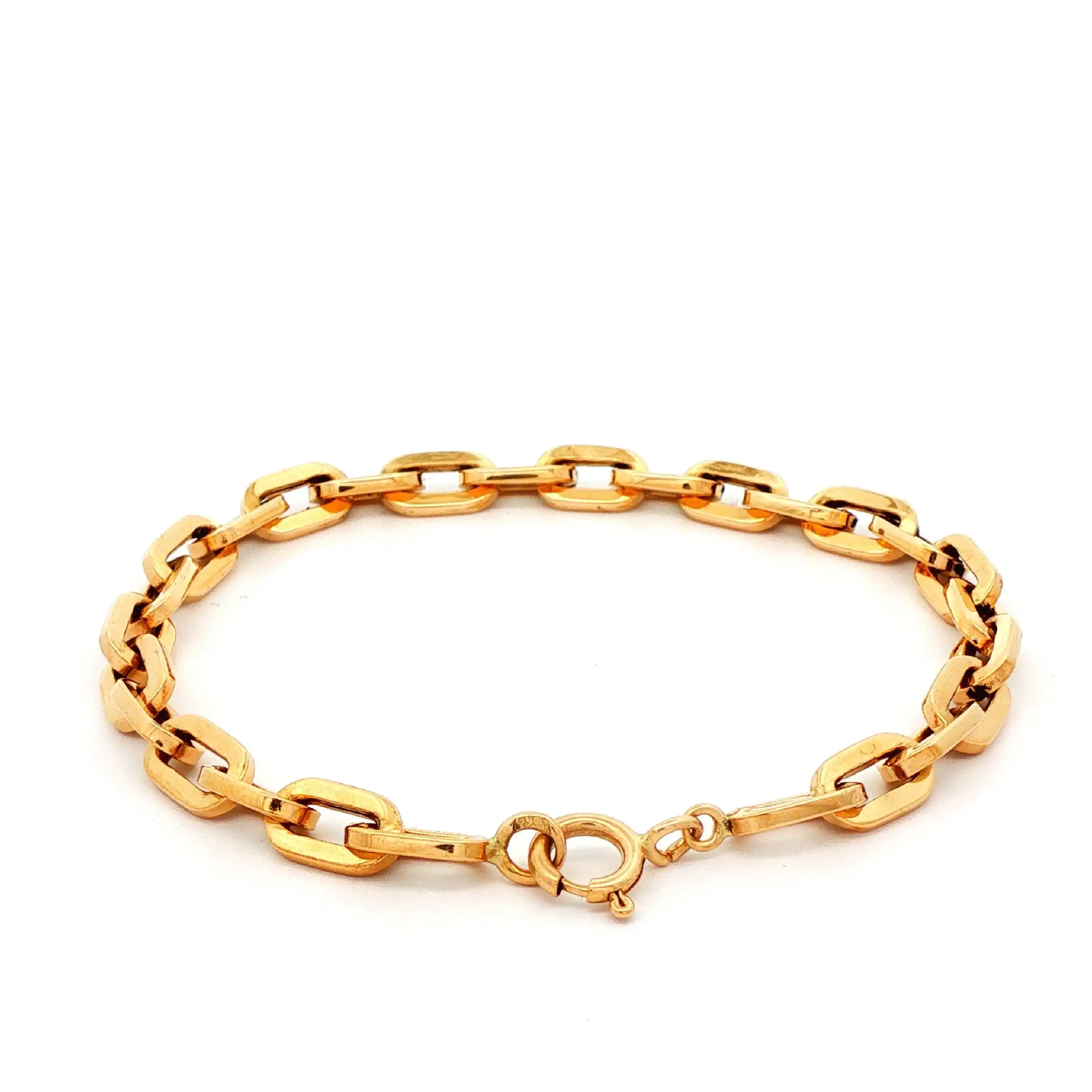 Ankerarmband Gelbgold halbmassiv